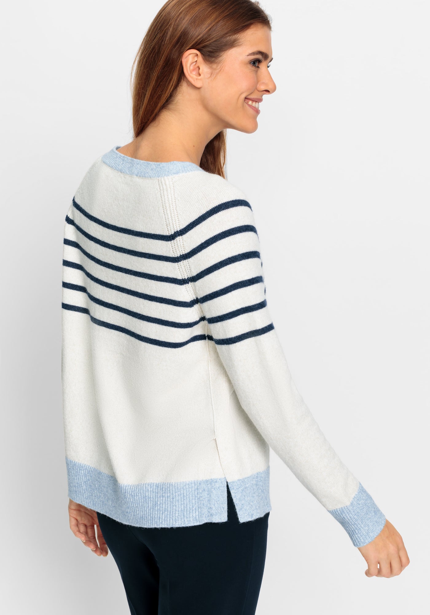 Beige Stripe Pullover - 11004534