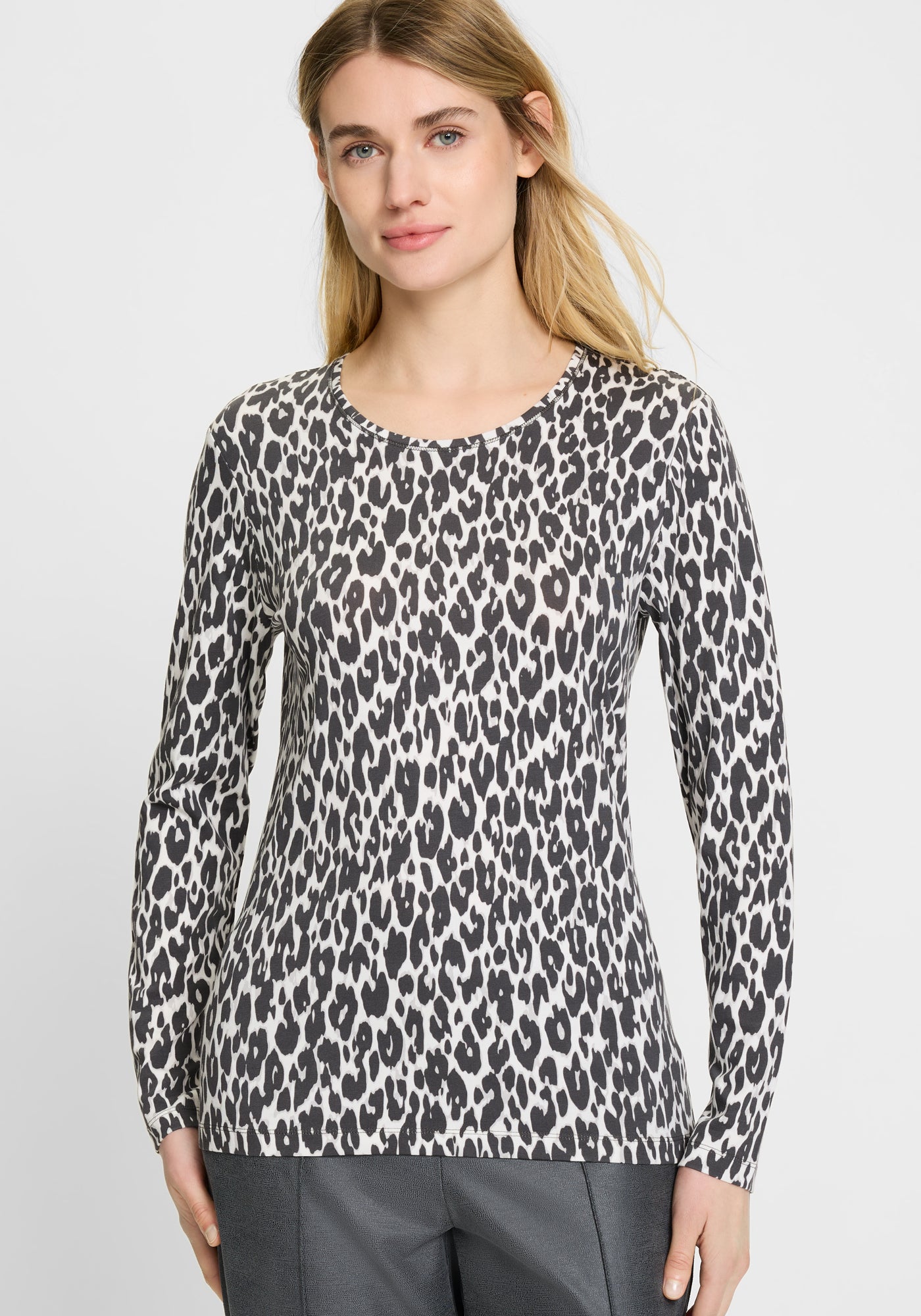Dark Slate Animal Print Top - 11105193
