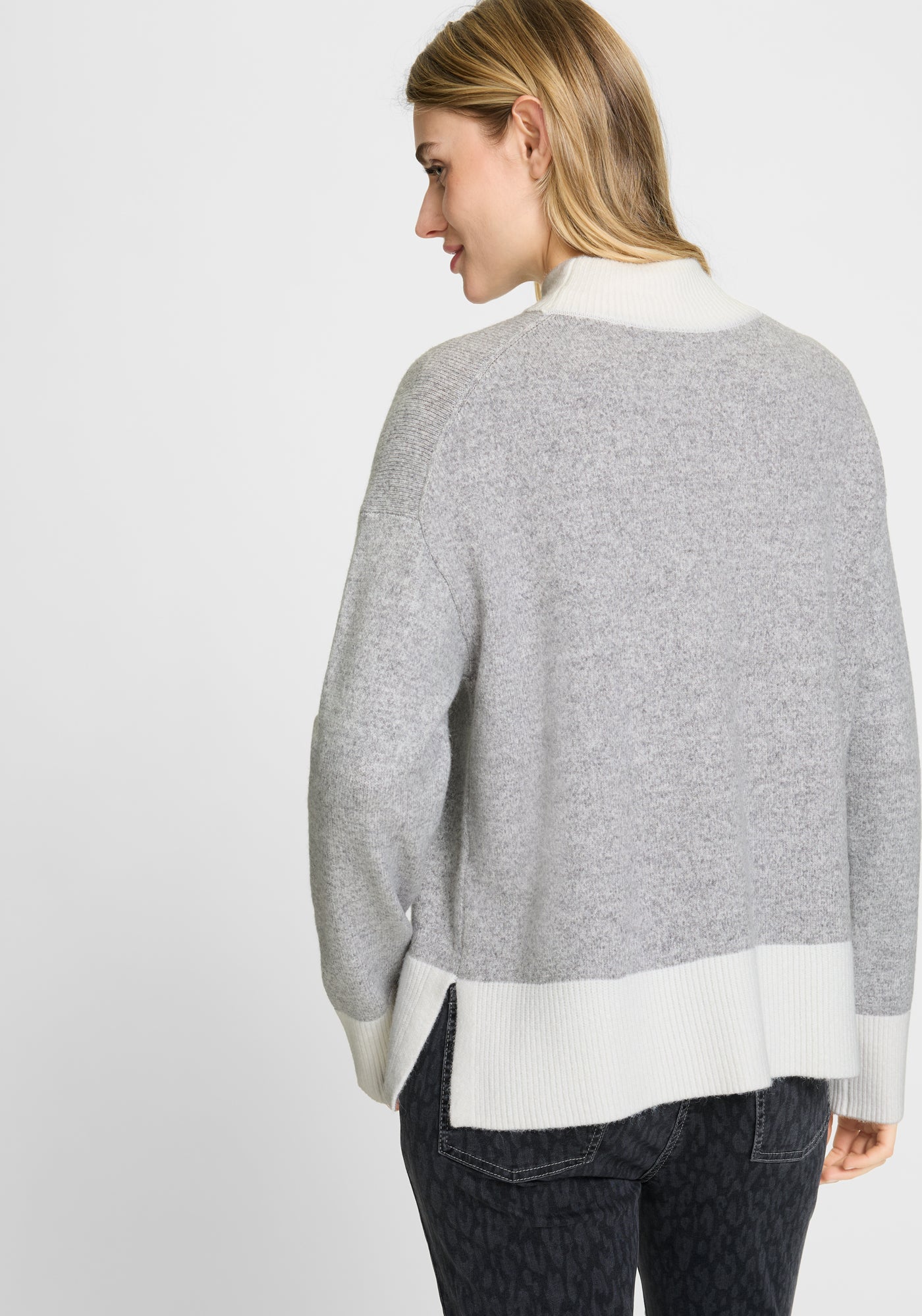 Misty Grey Melange Jumper - 11004654