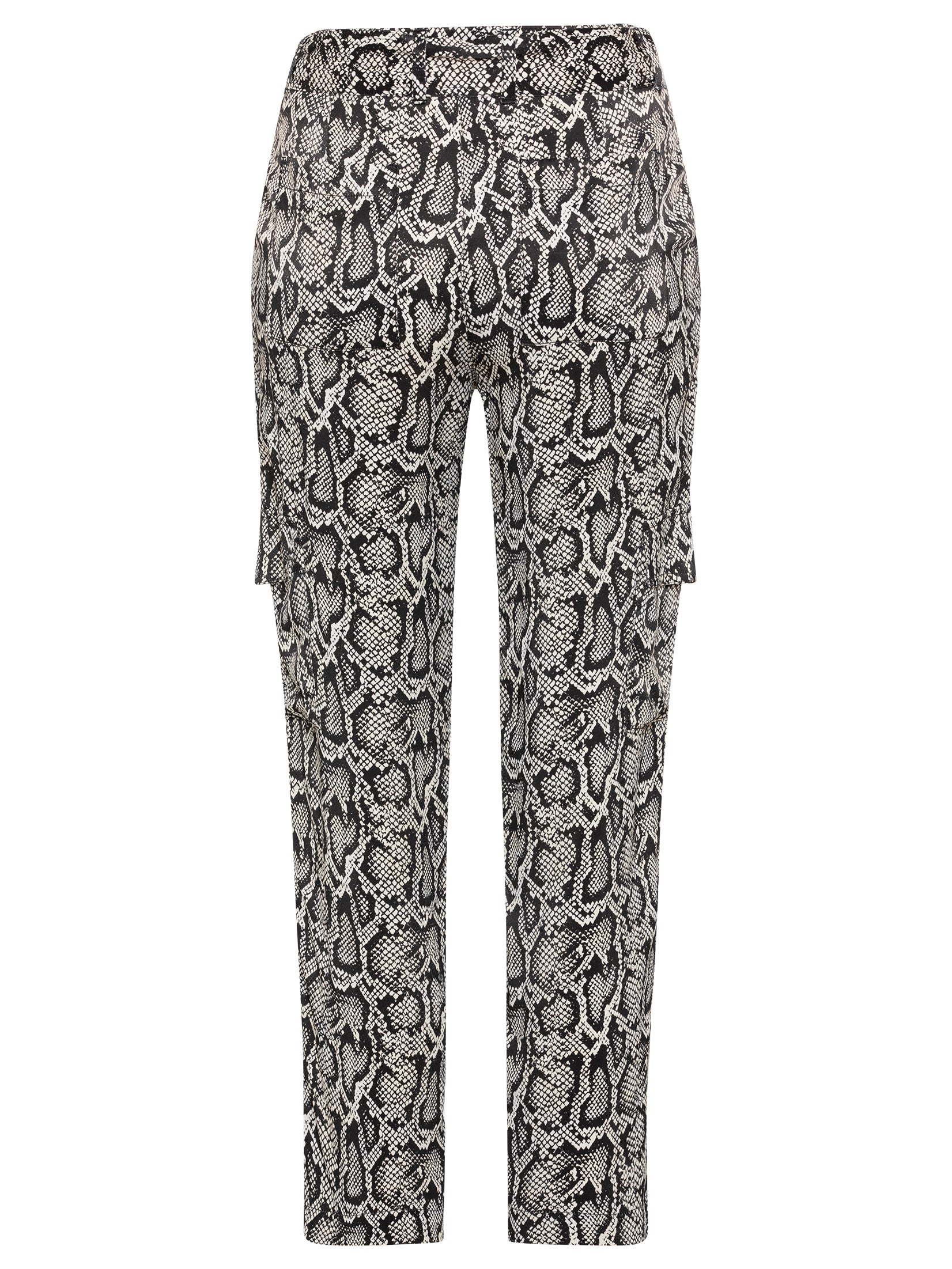 Snake Print Cropped Trousers 14002184