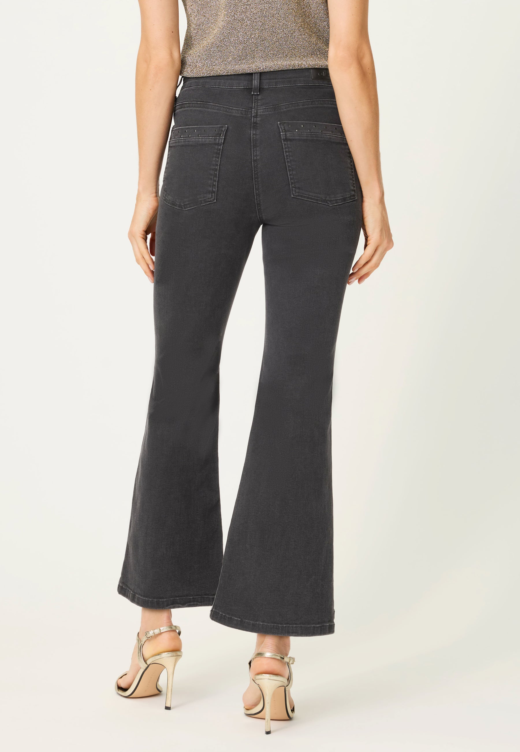 Black Cropped Jeans - 14002487