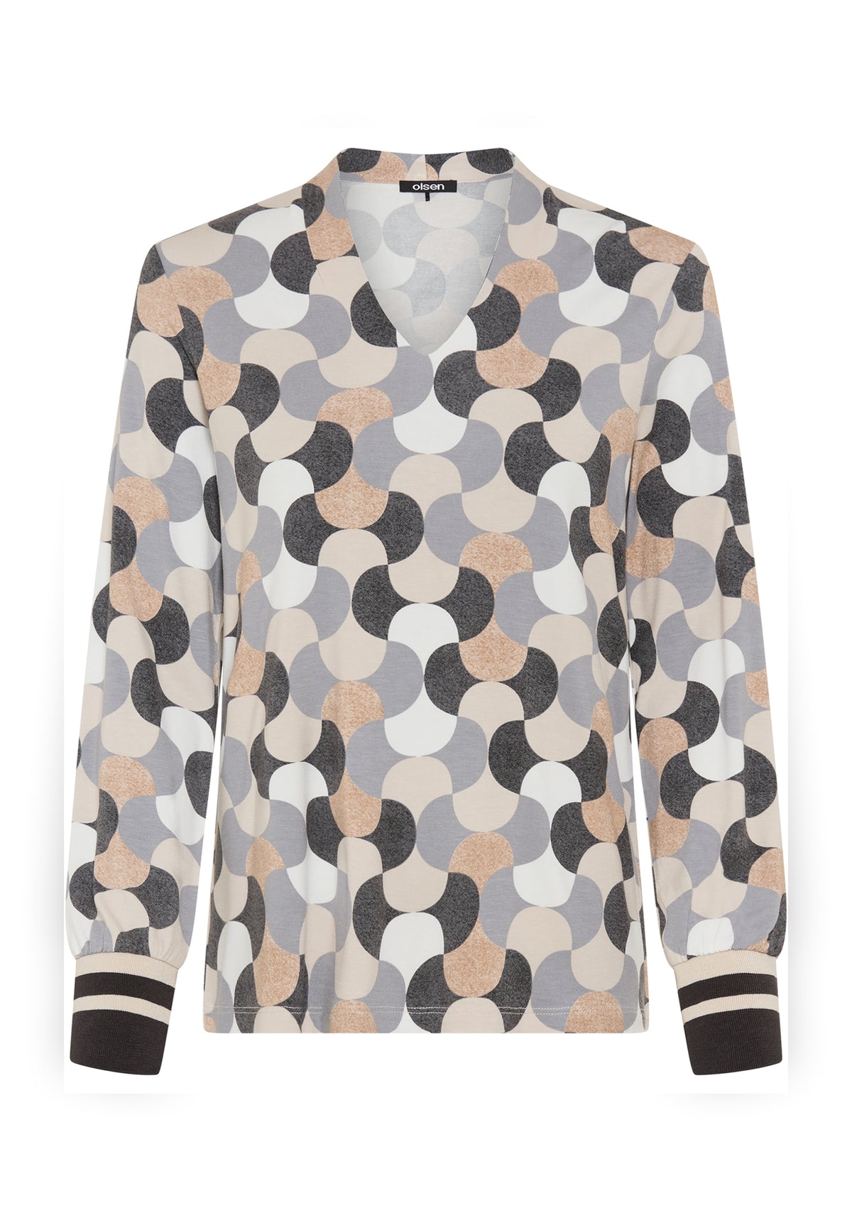 Almond Beige Sports Cuff Top - 11105531