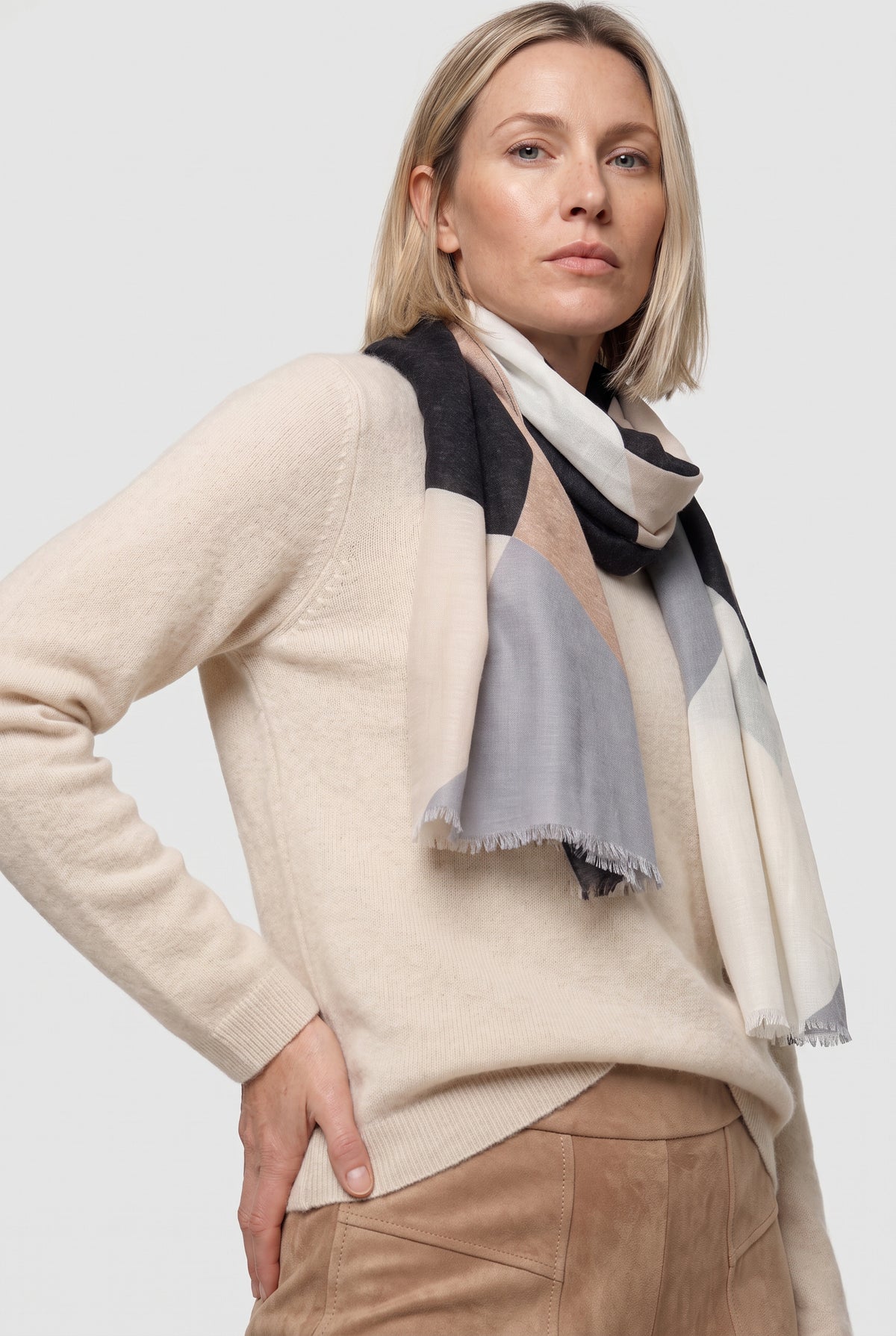 Almond Beige Scarf - 18002049