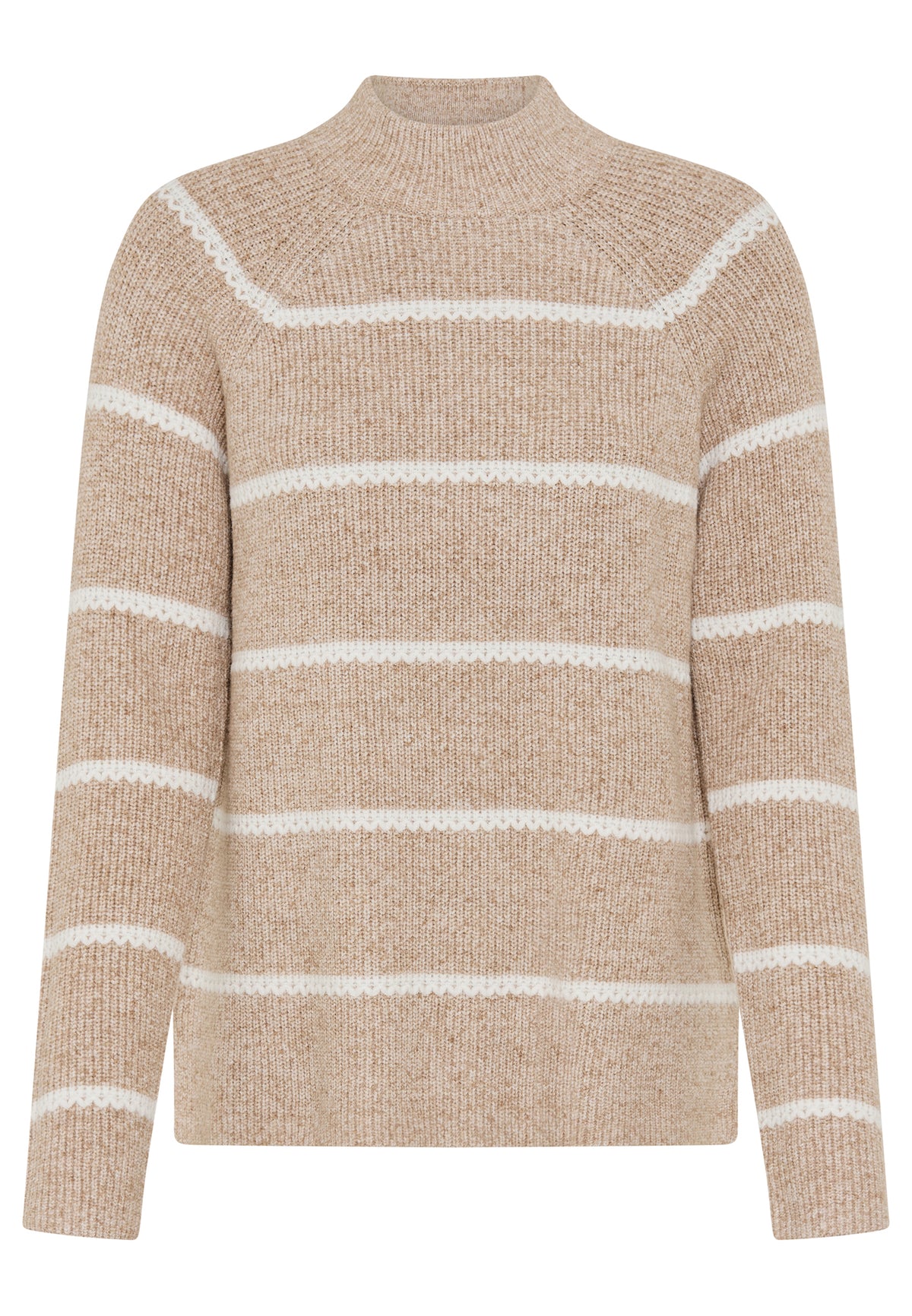 Hazelnut Melange Stripe Pullover - 11004970