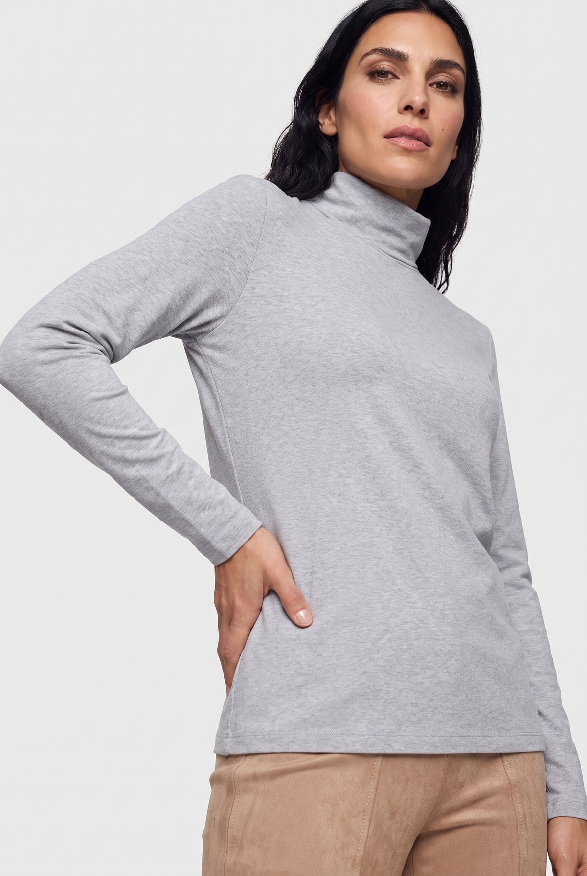 Pearl Grey Poloneck - 11104429