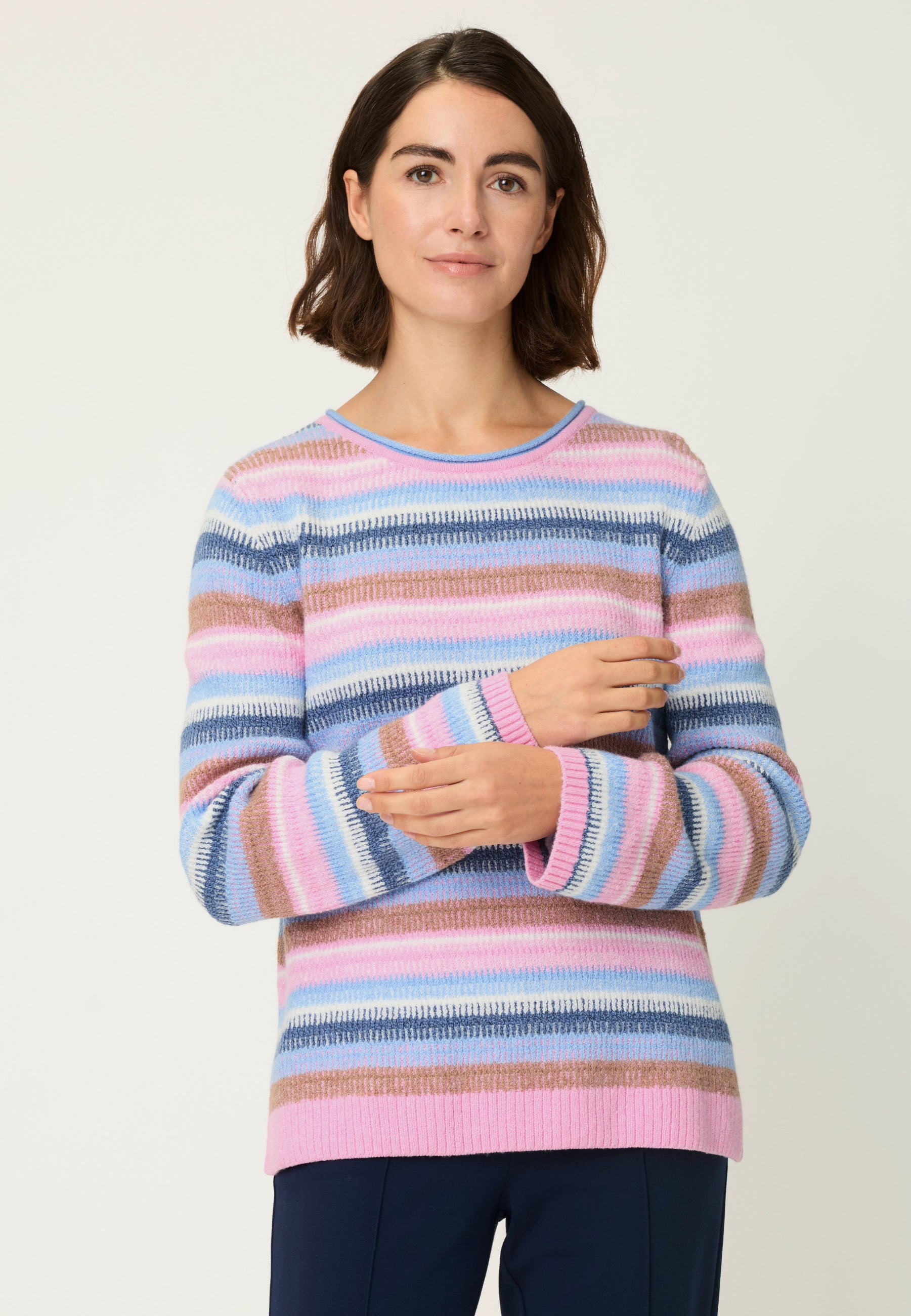 Cloud Blue Stripe Sweater - 11004794