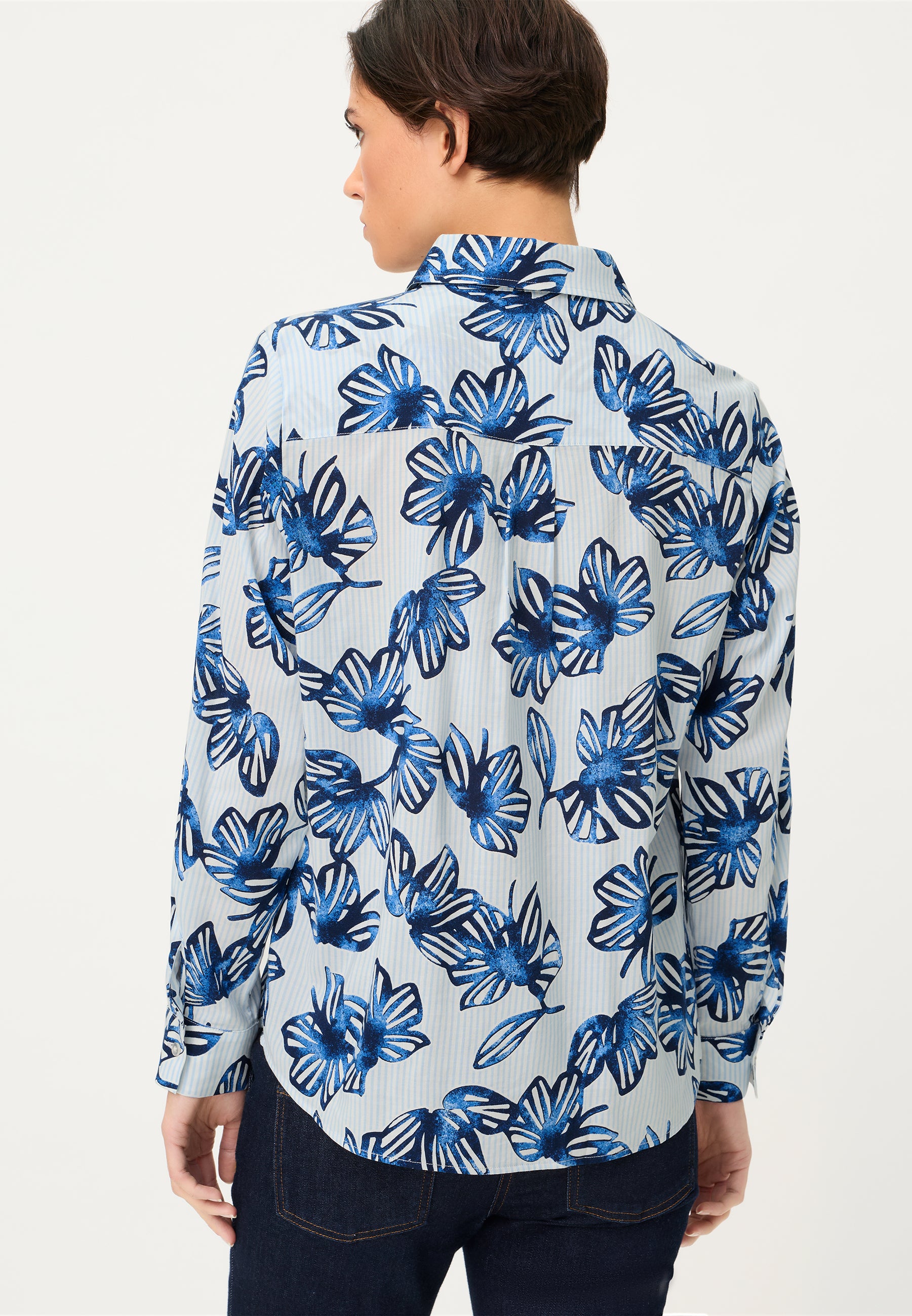 Ink Blue Patterned Shirt - 12002185