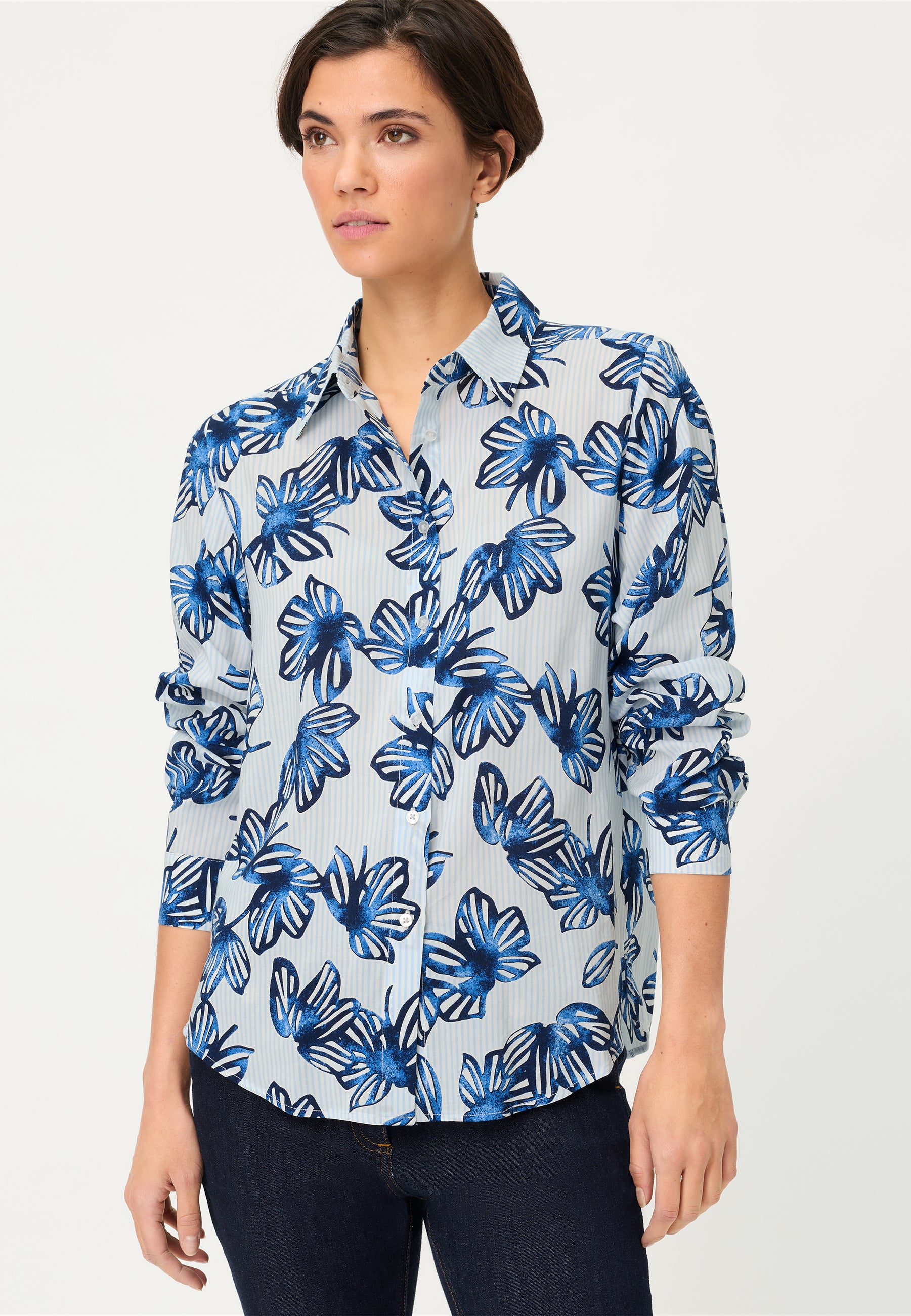 Ink Blue Patterned Shirt - 12002185