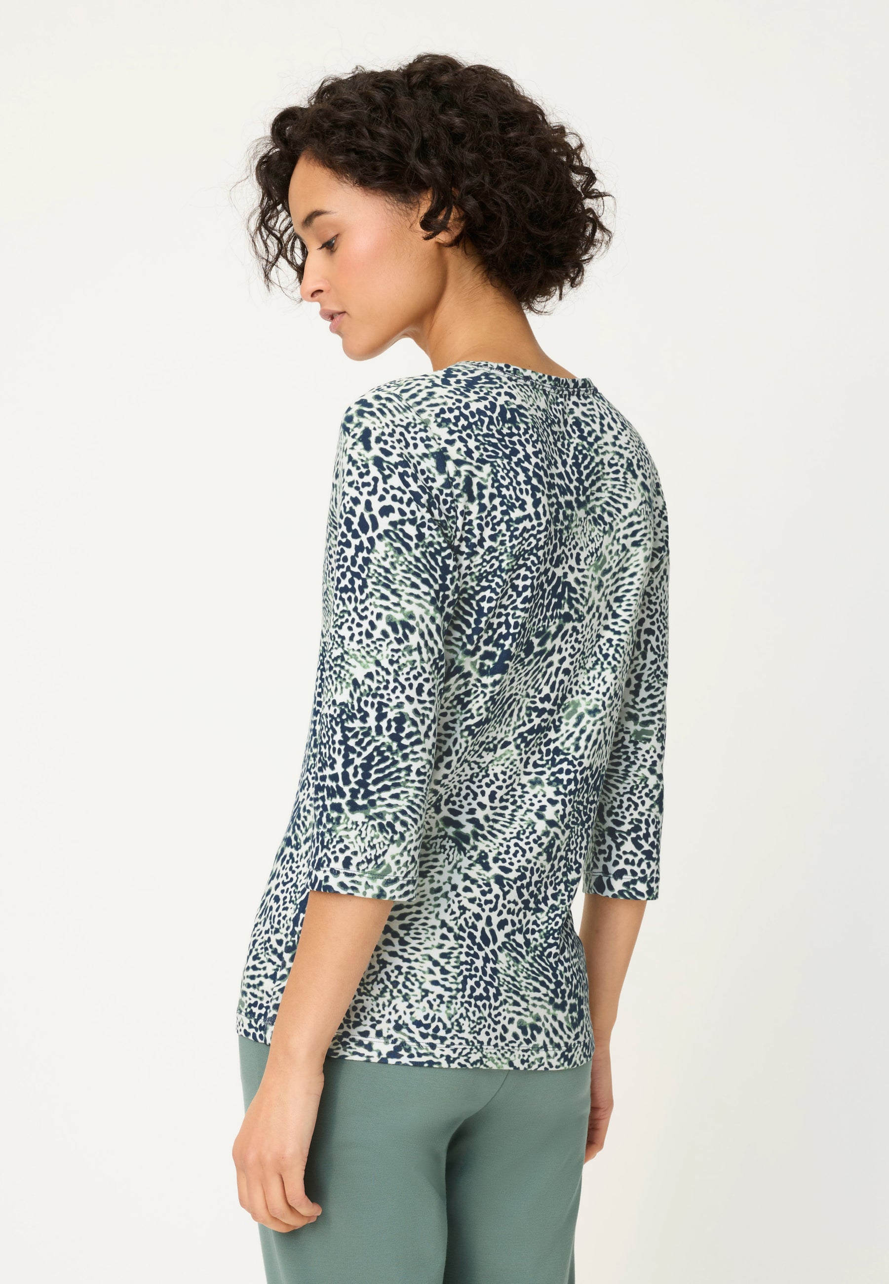 True Navy Print Top - 11105286