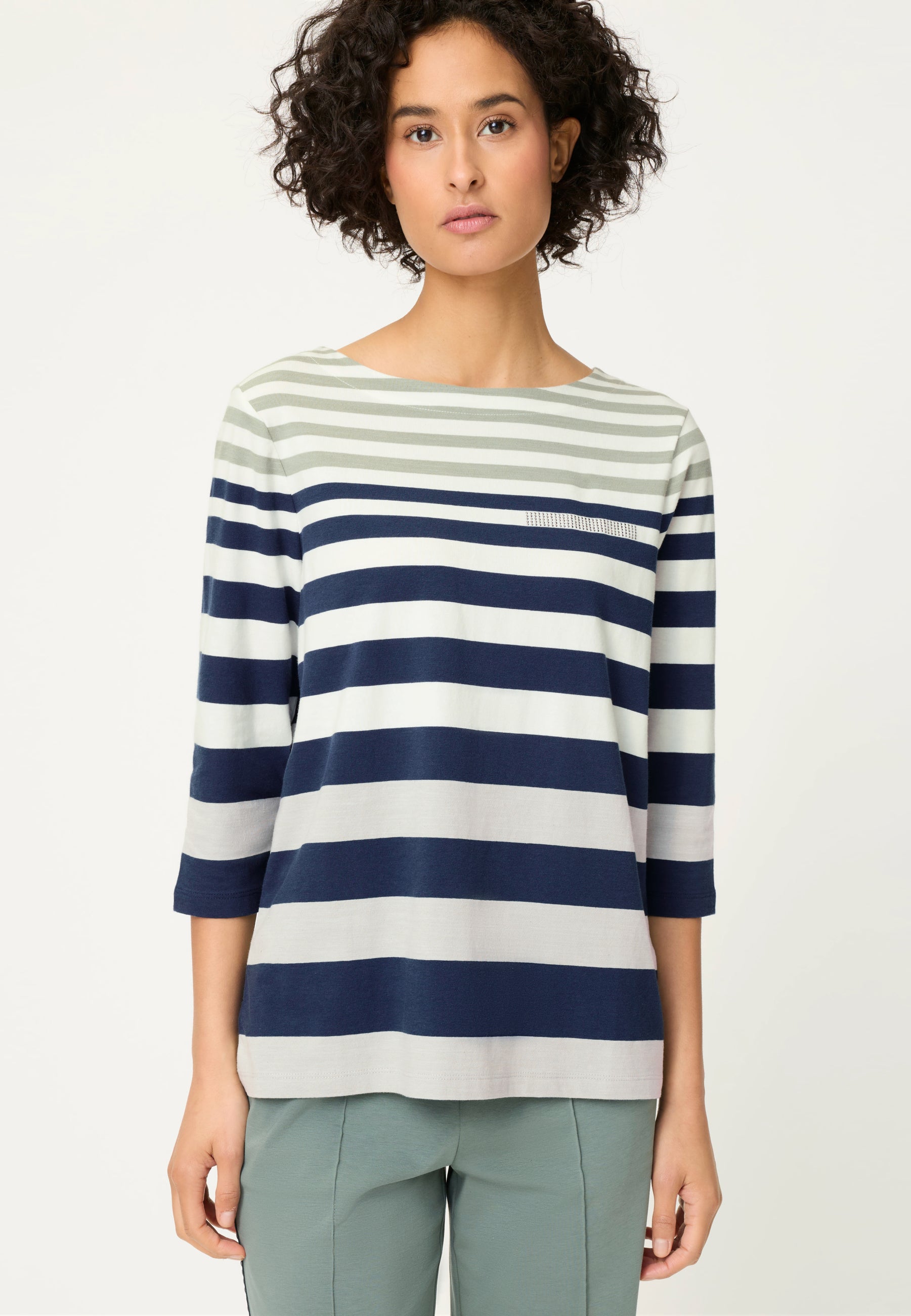 True Navy Striped Top - 11105291