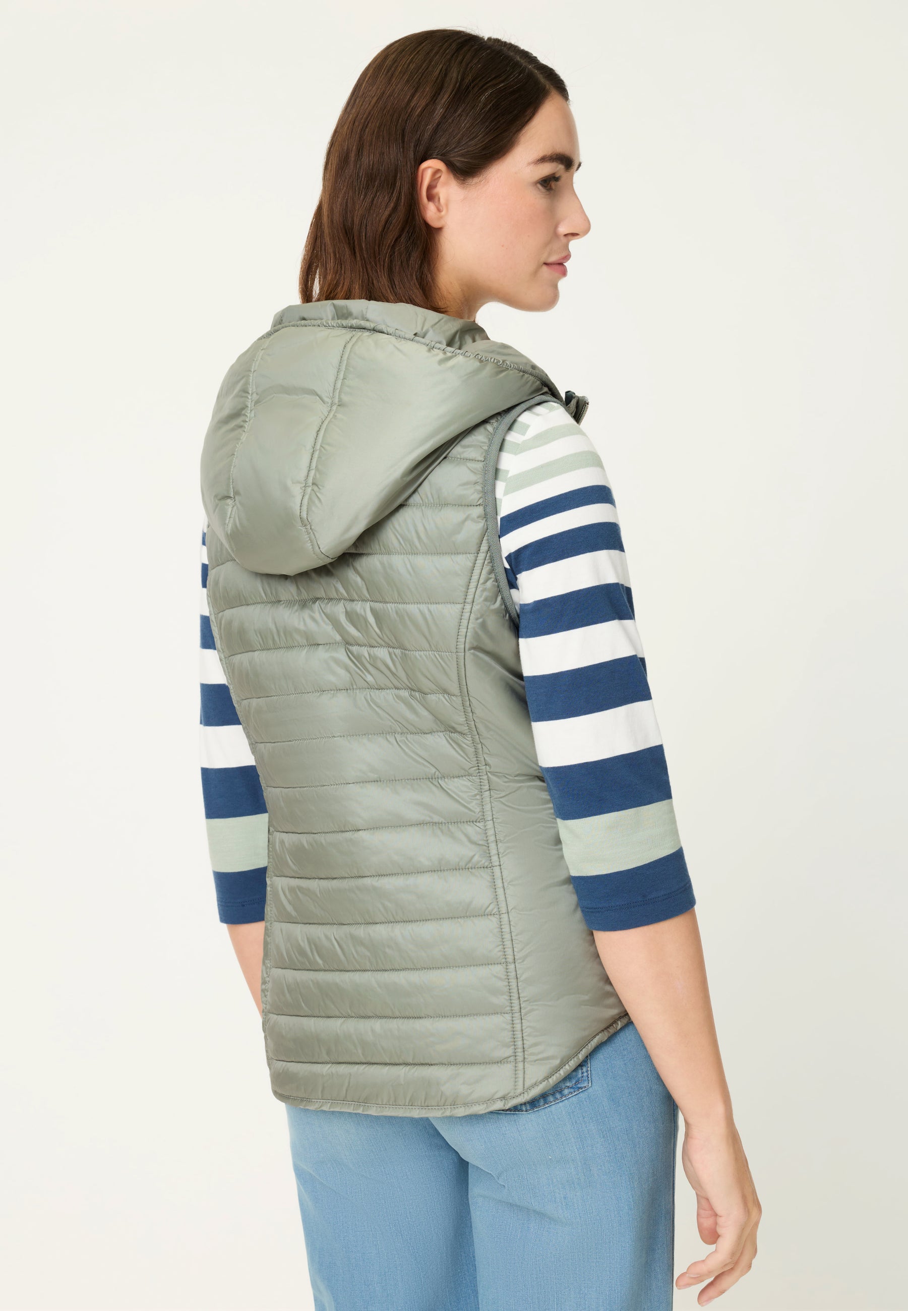 Salvia Green Padded Gilet - 15101444