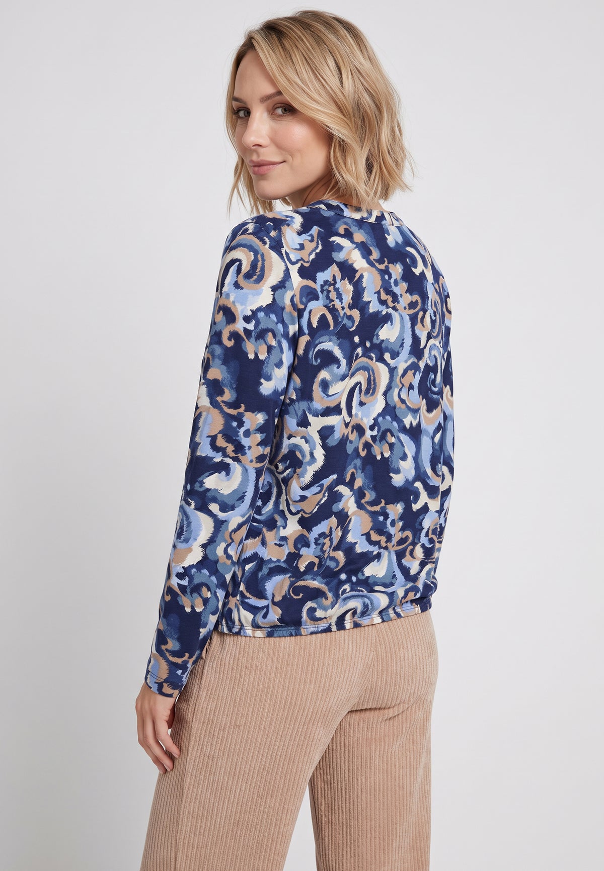 Ink Blue Print Top - 11105511