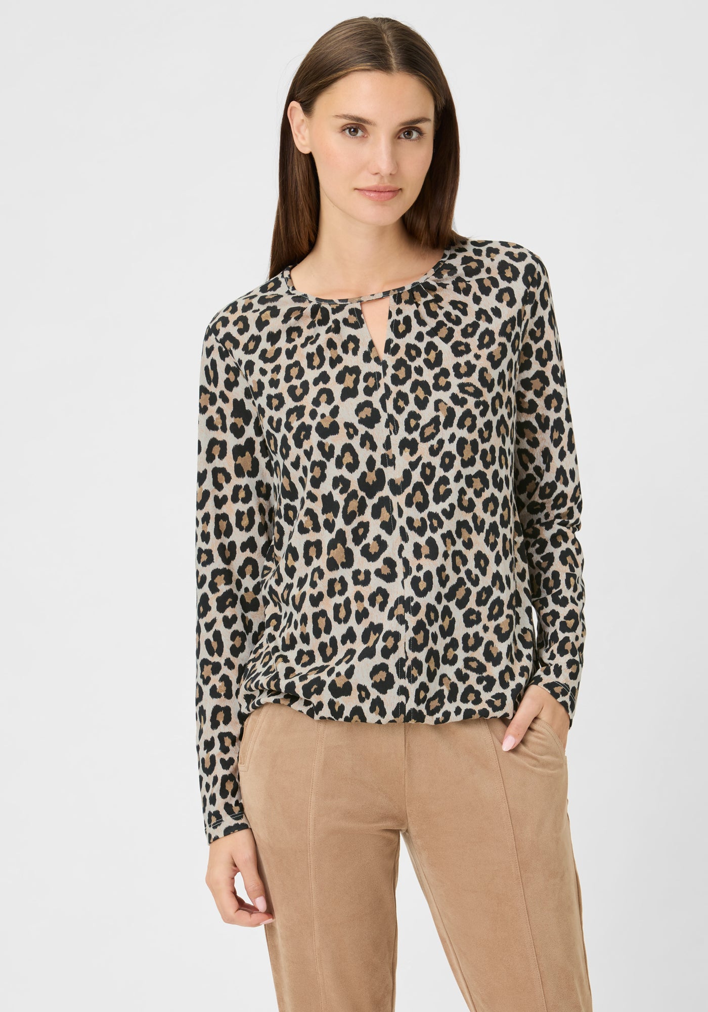 Warm Biscuit Print Top - 11105230
