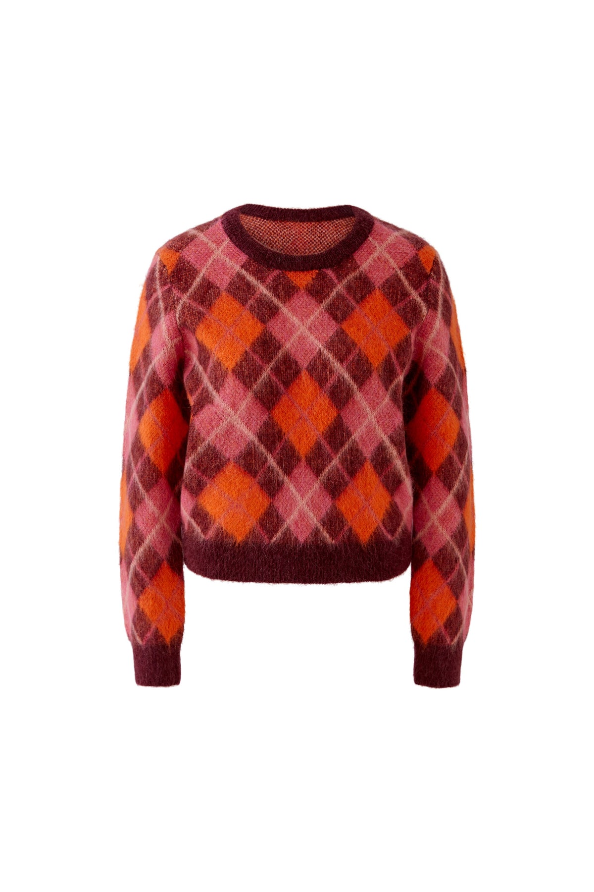 Dark Red Argyle Sweater - 99849