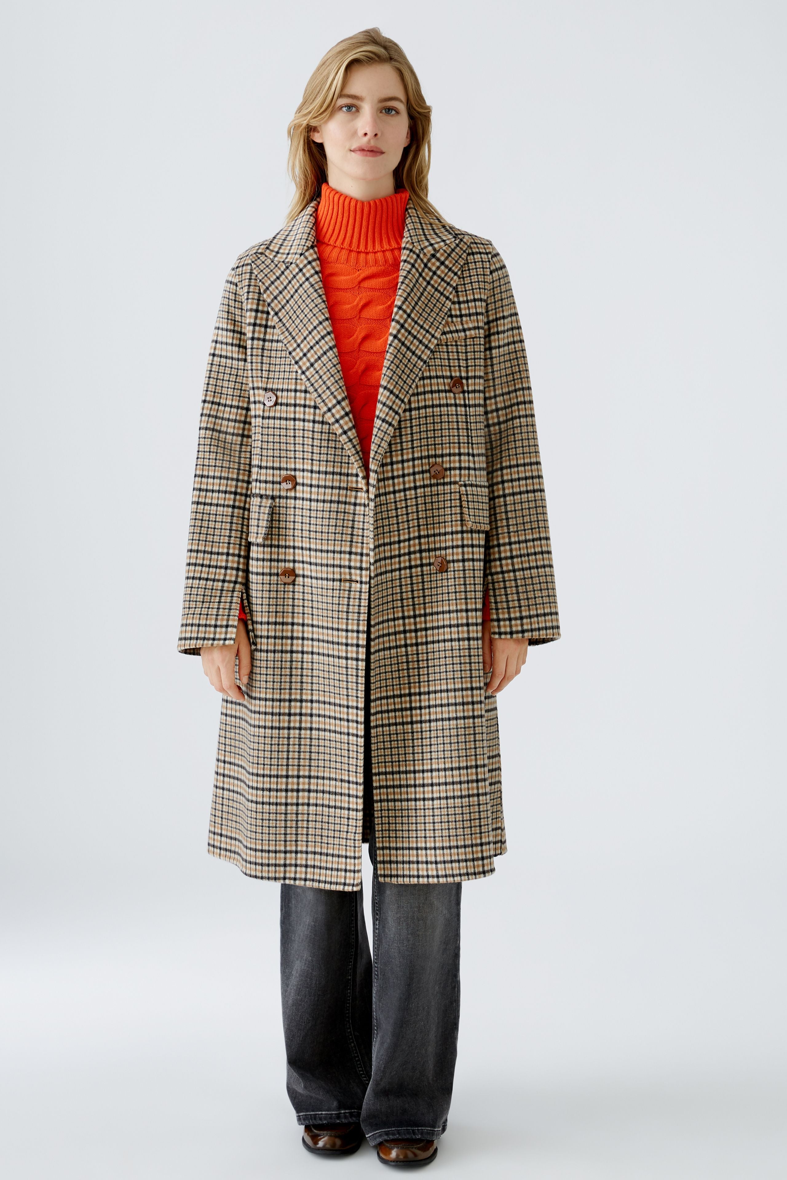 Checked Coat 90440