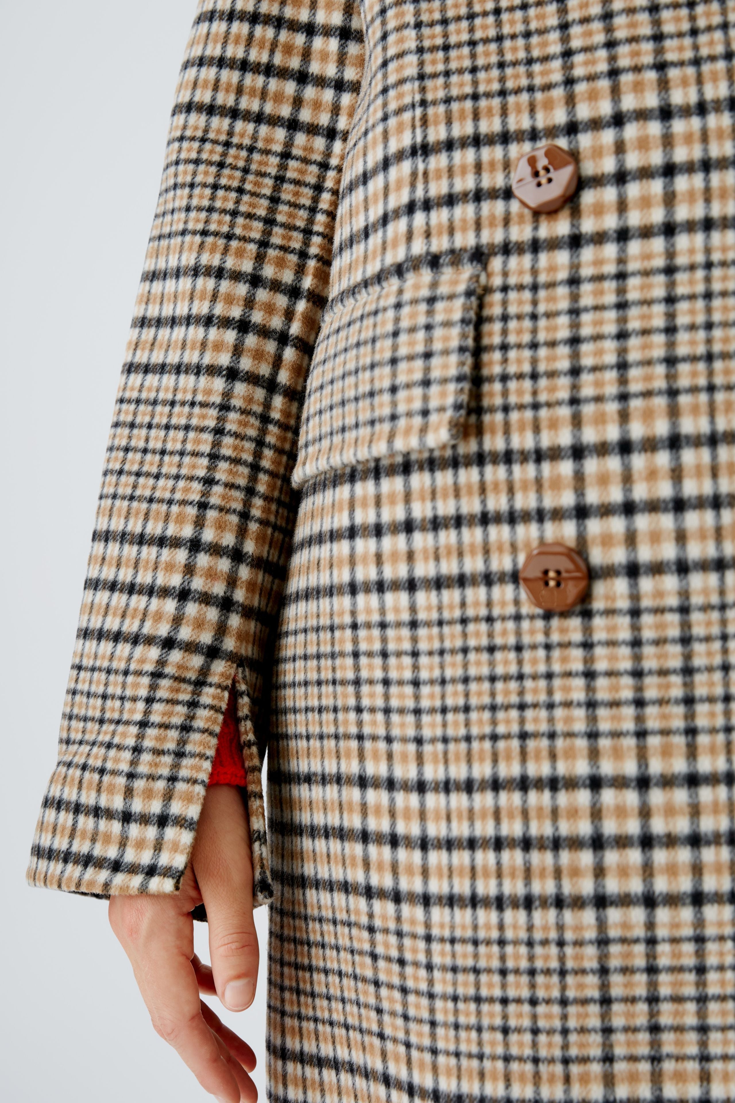 Checked Coat 90440