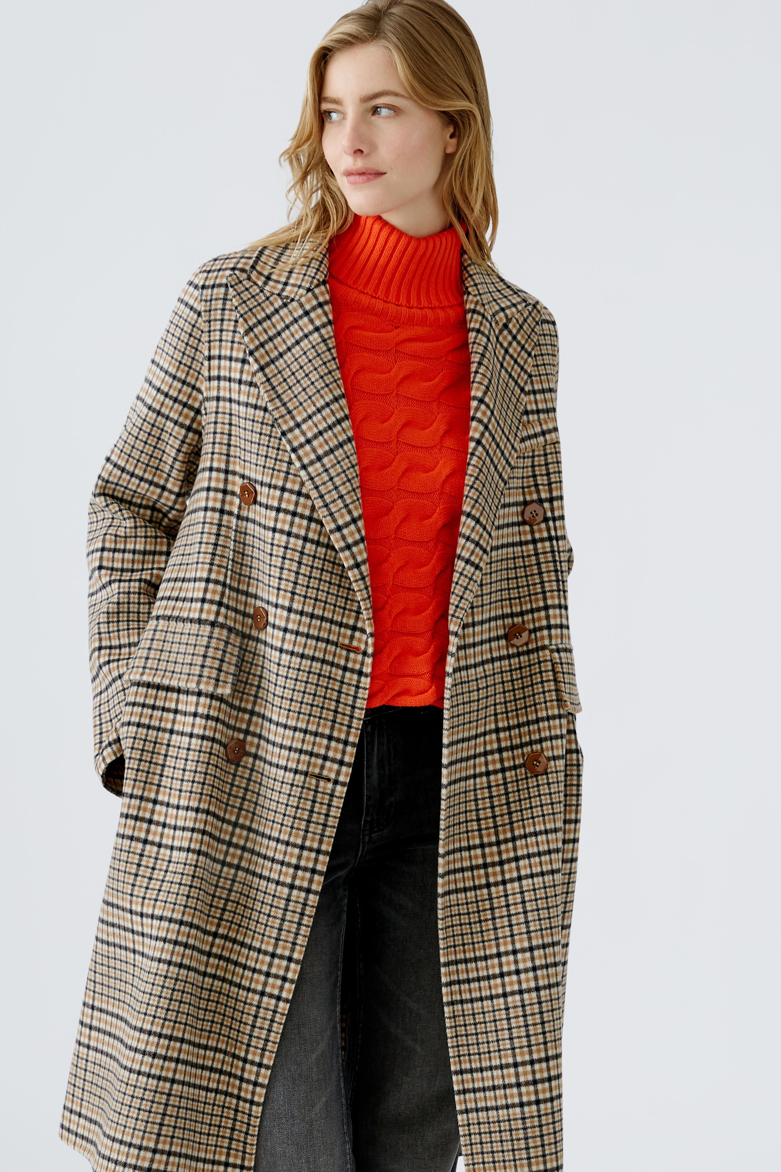 Checked Coat 90440