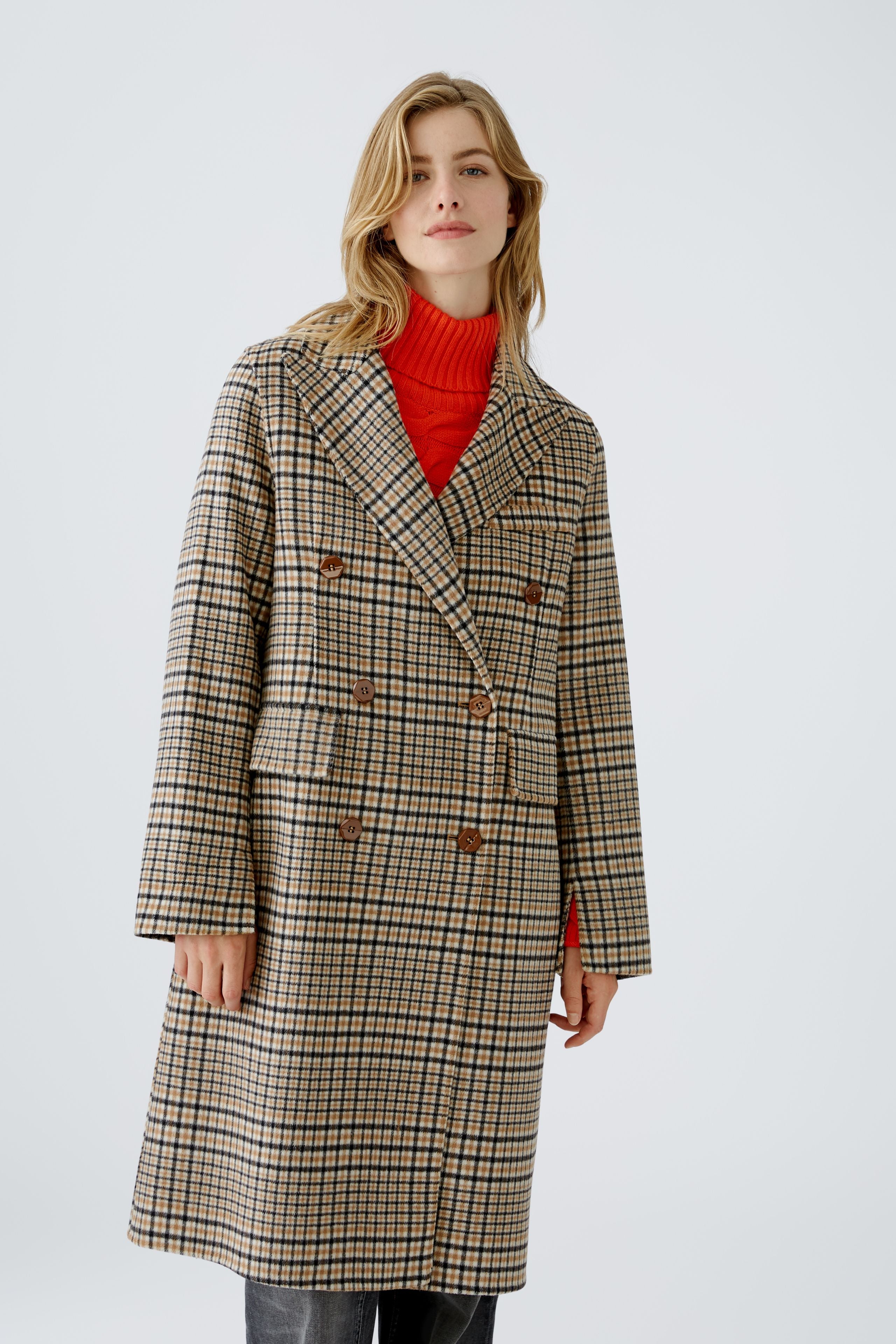 Checked Coat 90440