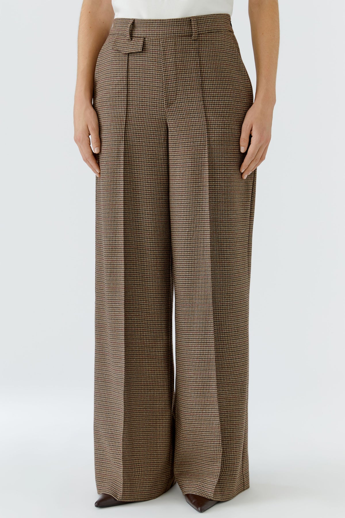 Brown Black Trousers - 100138