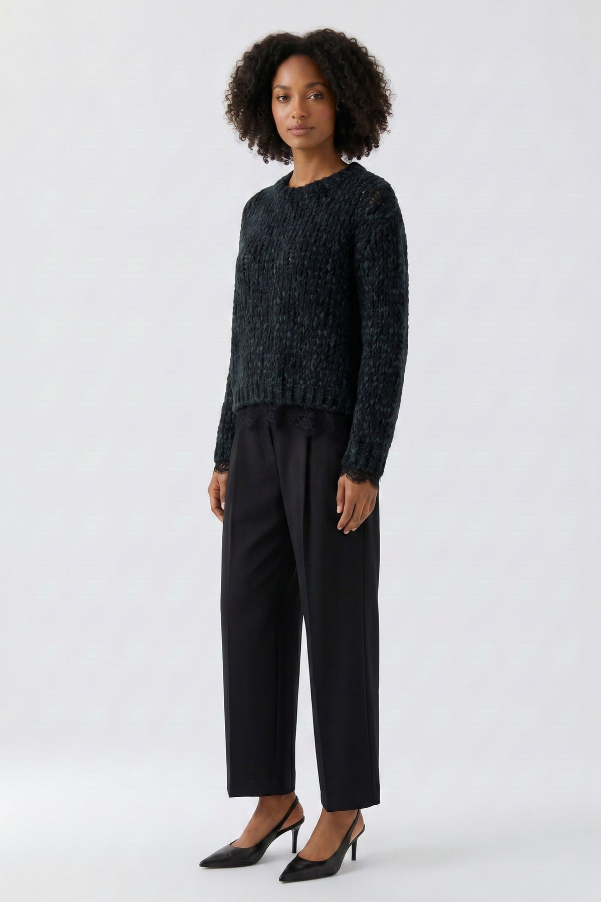 Black Green Sweater - 99837