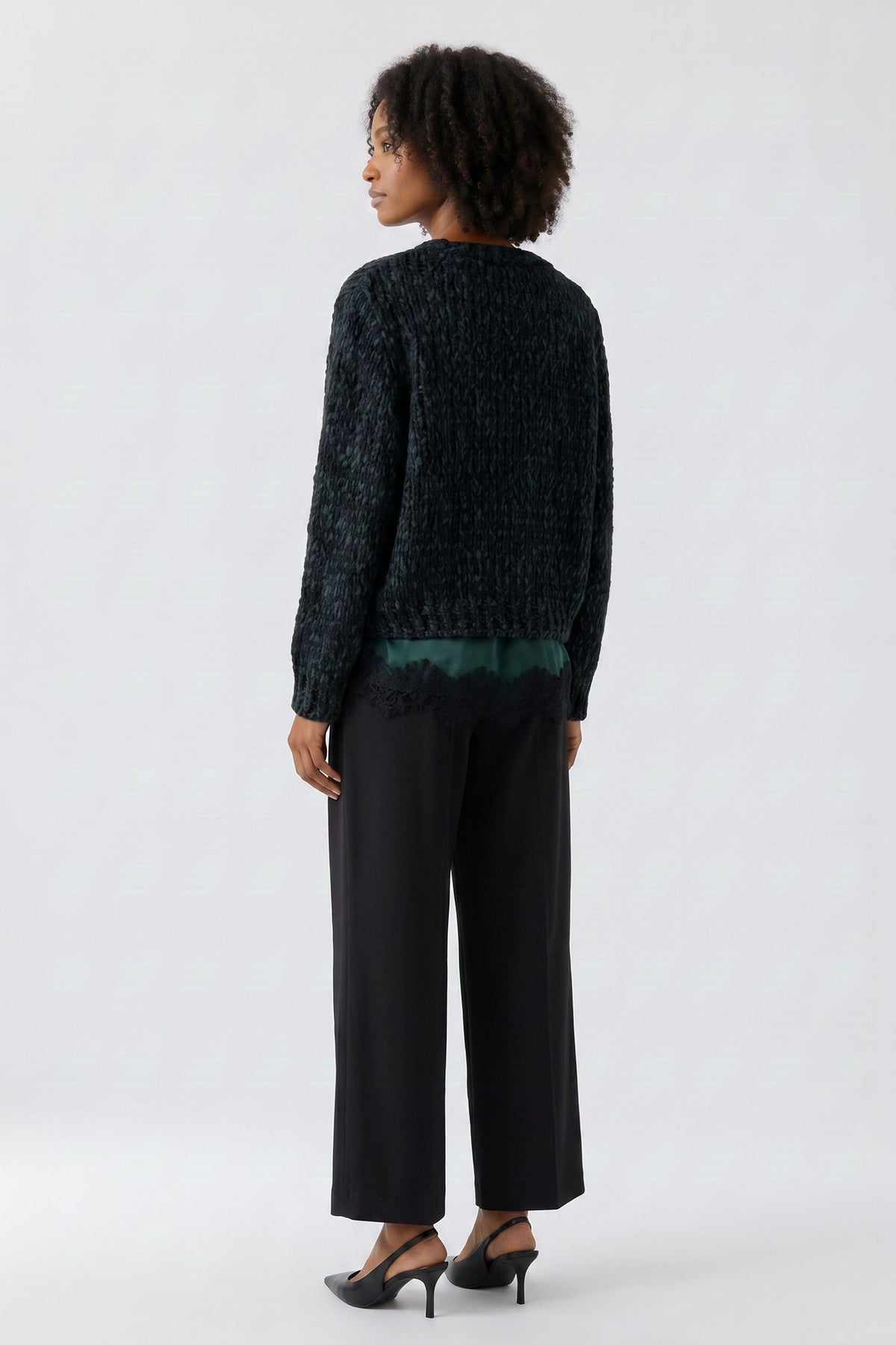 Black Green Sweater - 99837