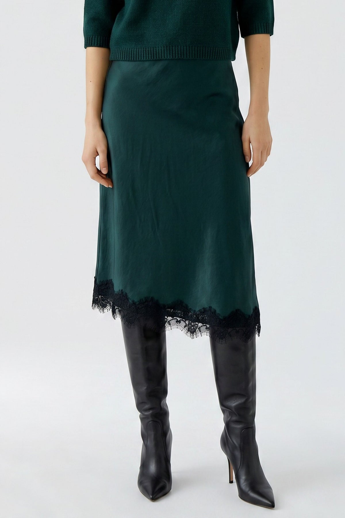 Scarab Satin Skirt - 99987