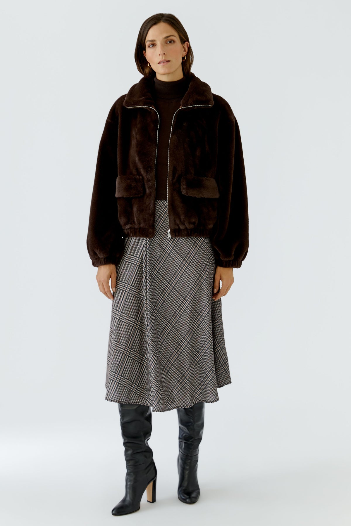 Chocolate Torte Faux Fur Jacket - 99960