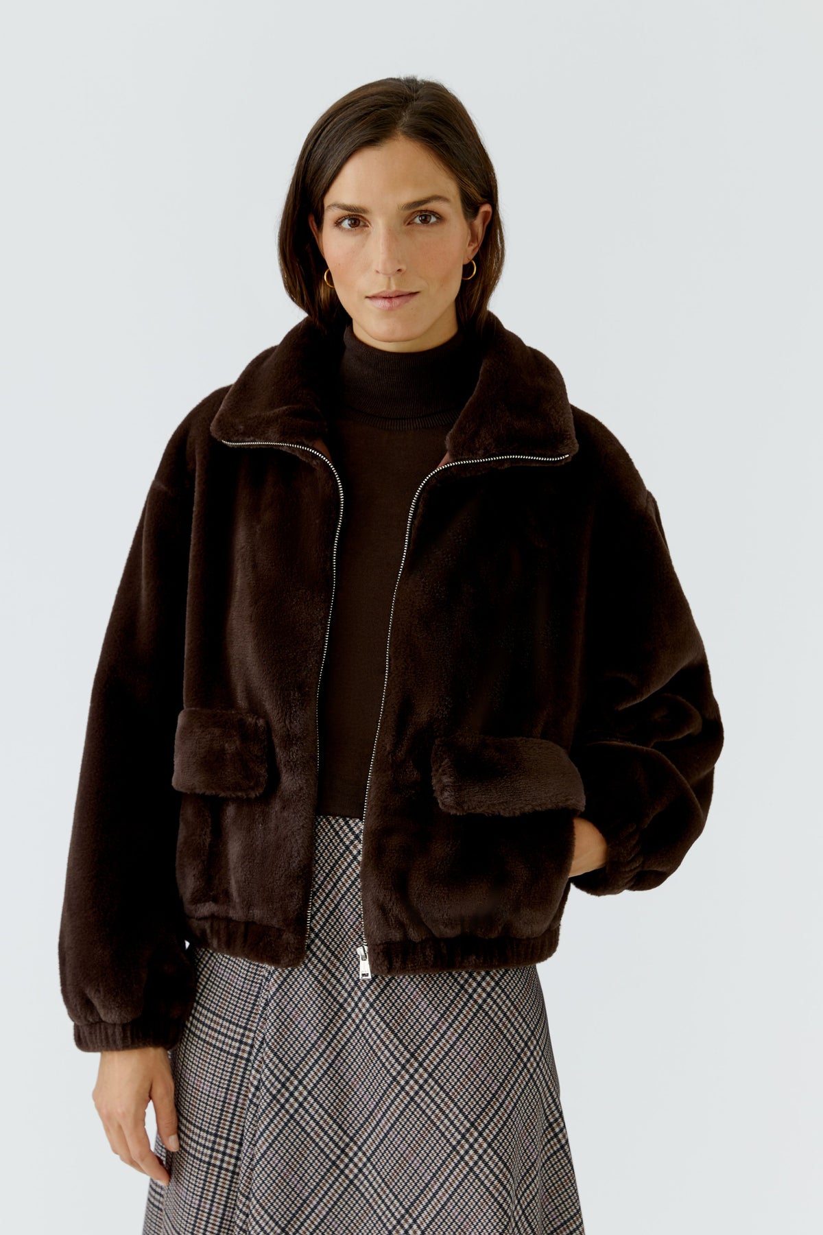 Chocolate Torte Faux Fur Jacket - 99960