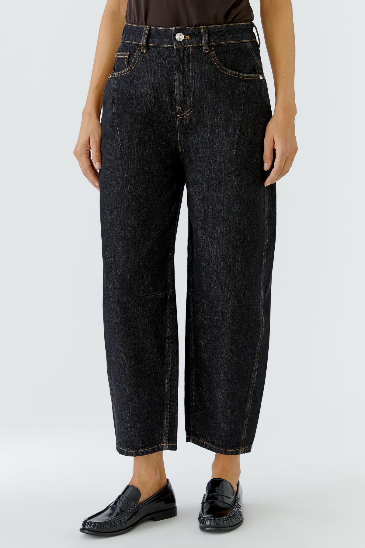 Dark Denim Barrell Jeans - 100229