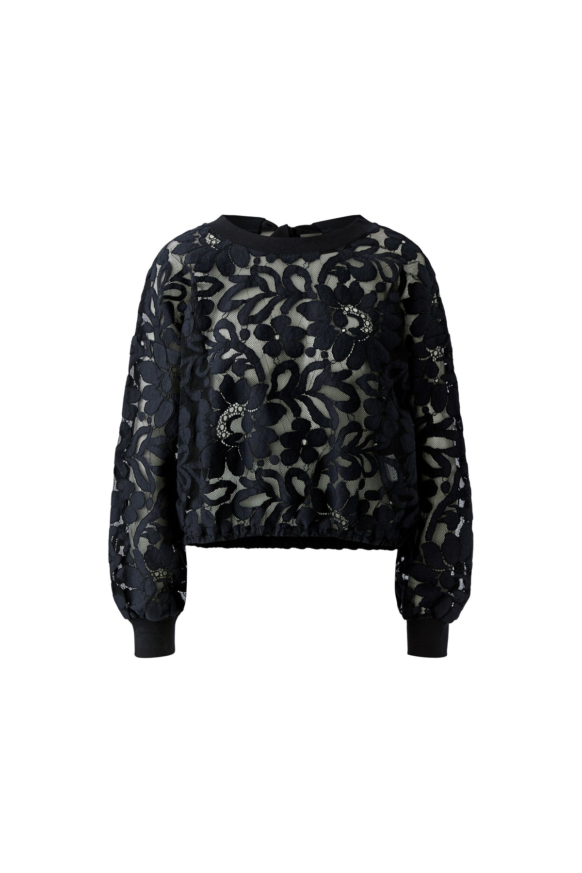 Black Lace Sweatshirt - 99922