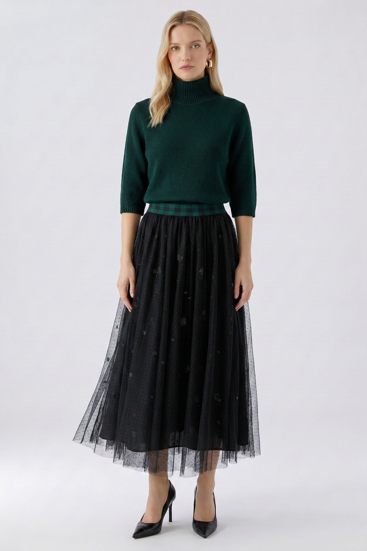 Black Tulle Skirt - 99957
