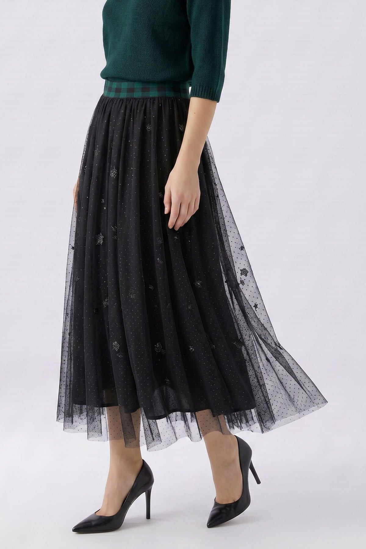 Black Tulle Skirt - 99957