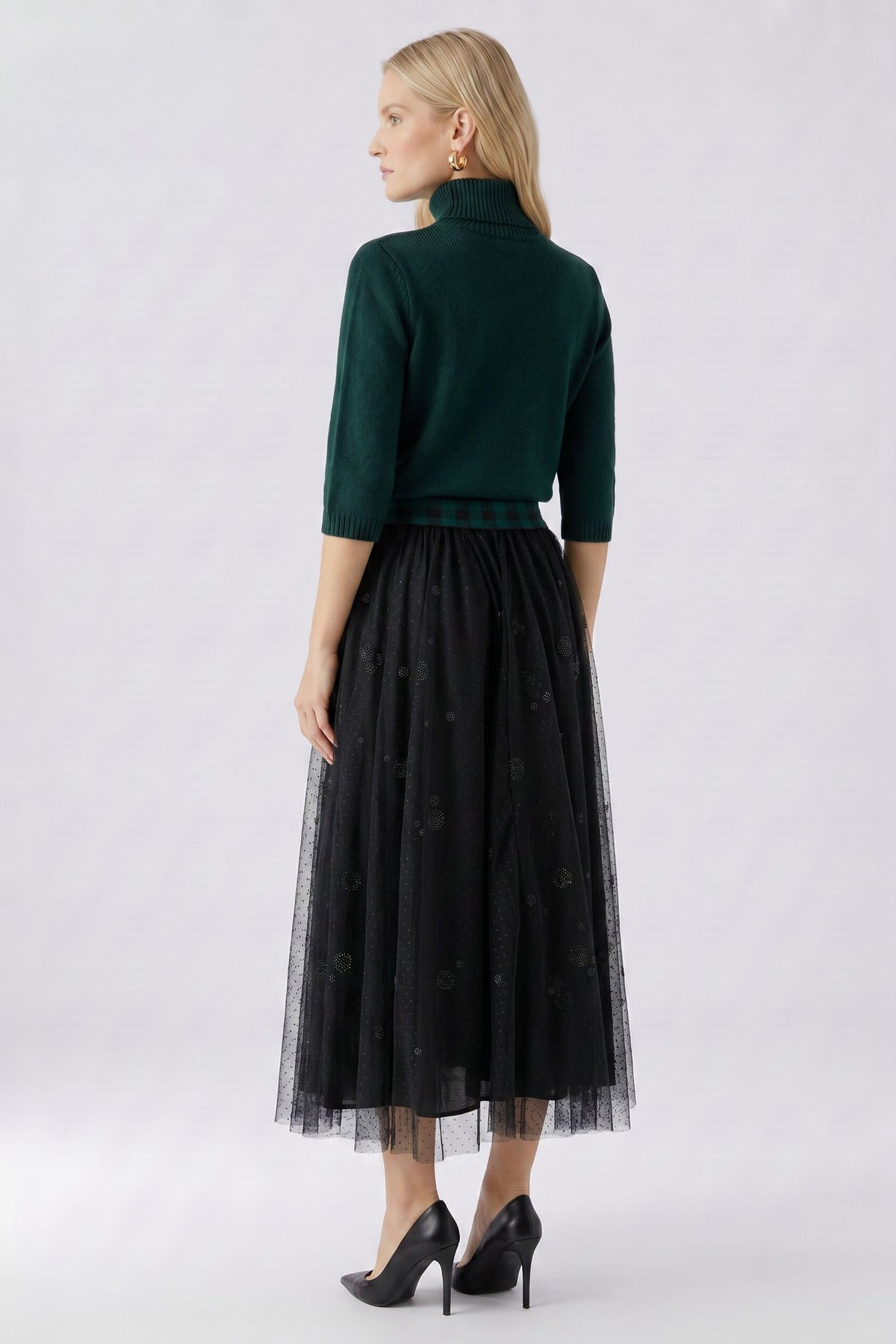 Black Tulle Skirt - 99957