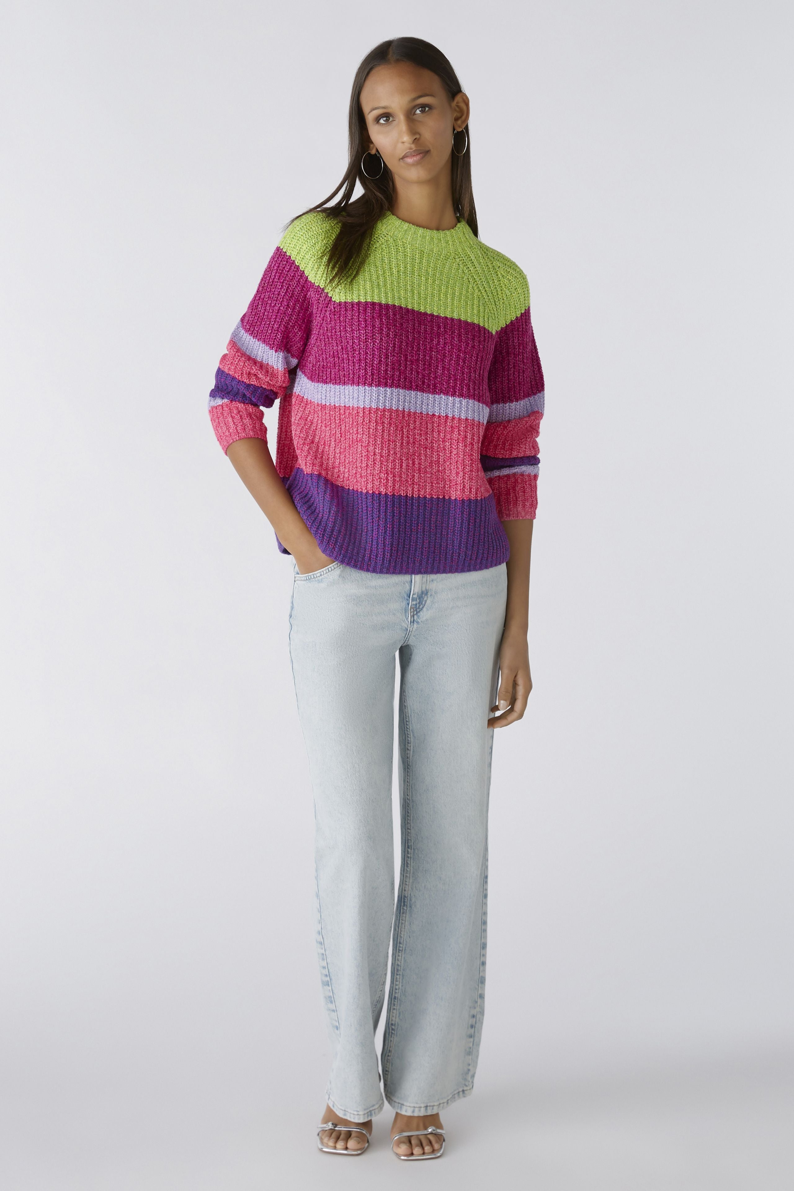 Block Stripe Sweater - 86644