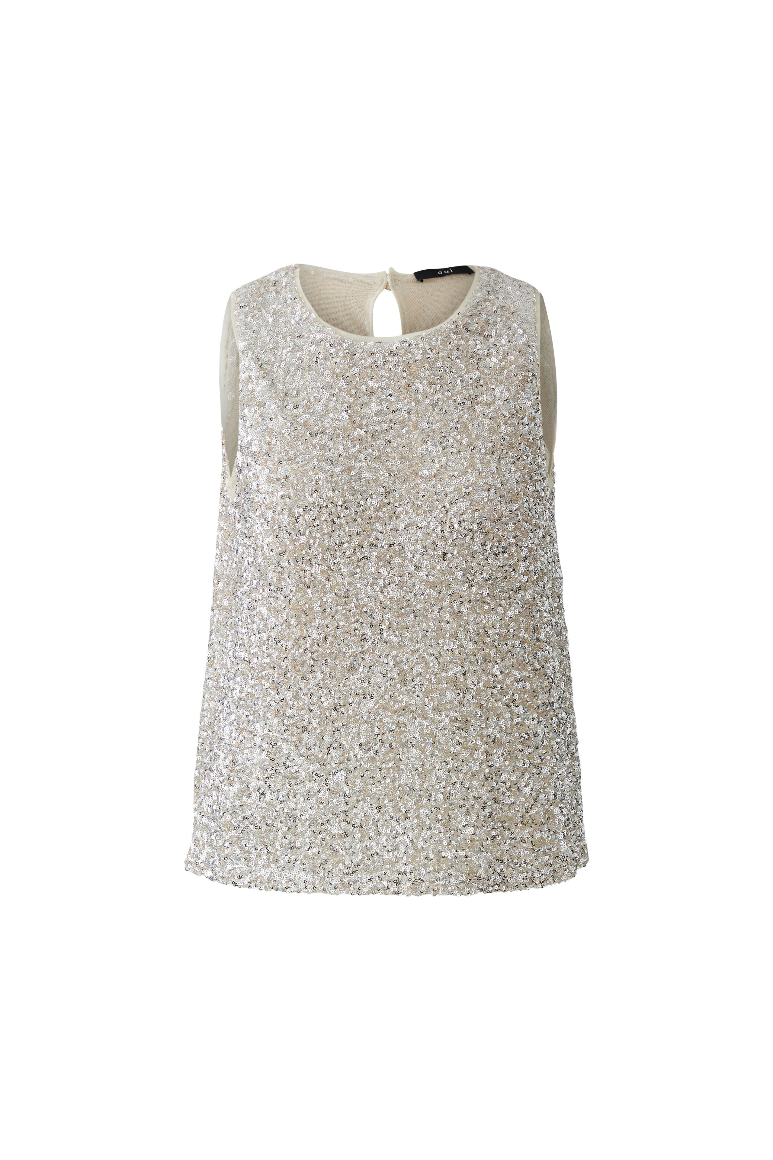 Silver Sleeveless Top - 97462