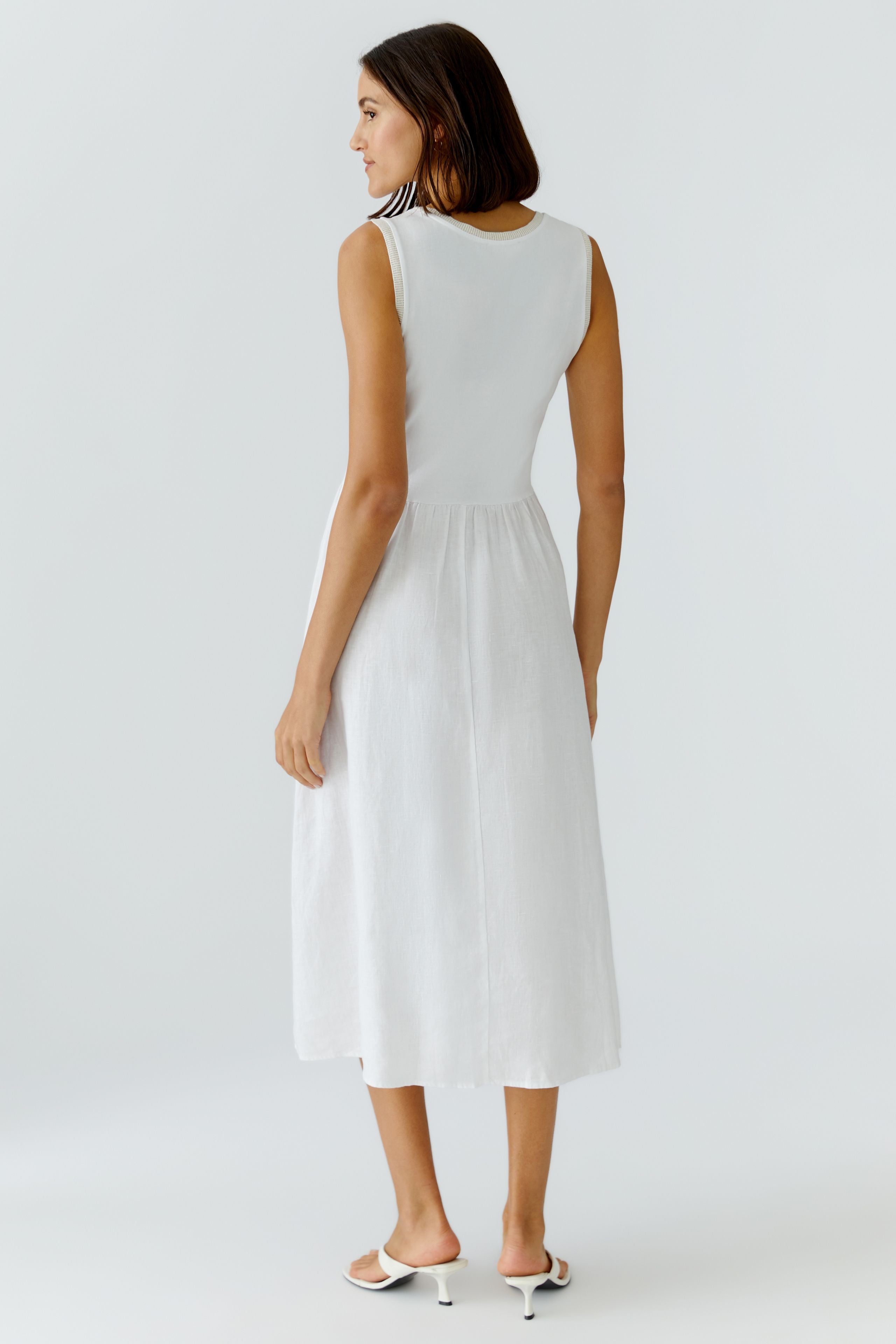 Optic White Midi Dress - 97169