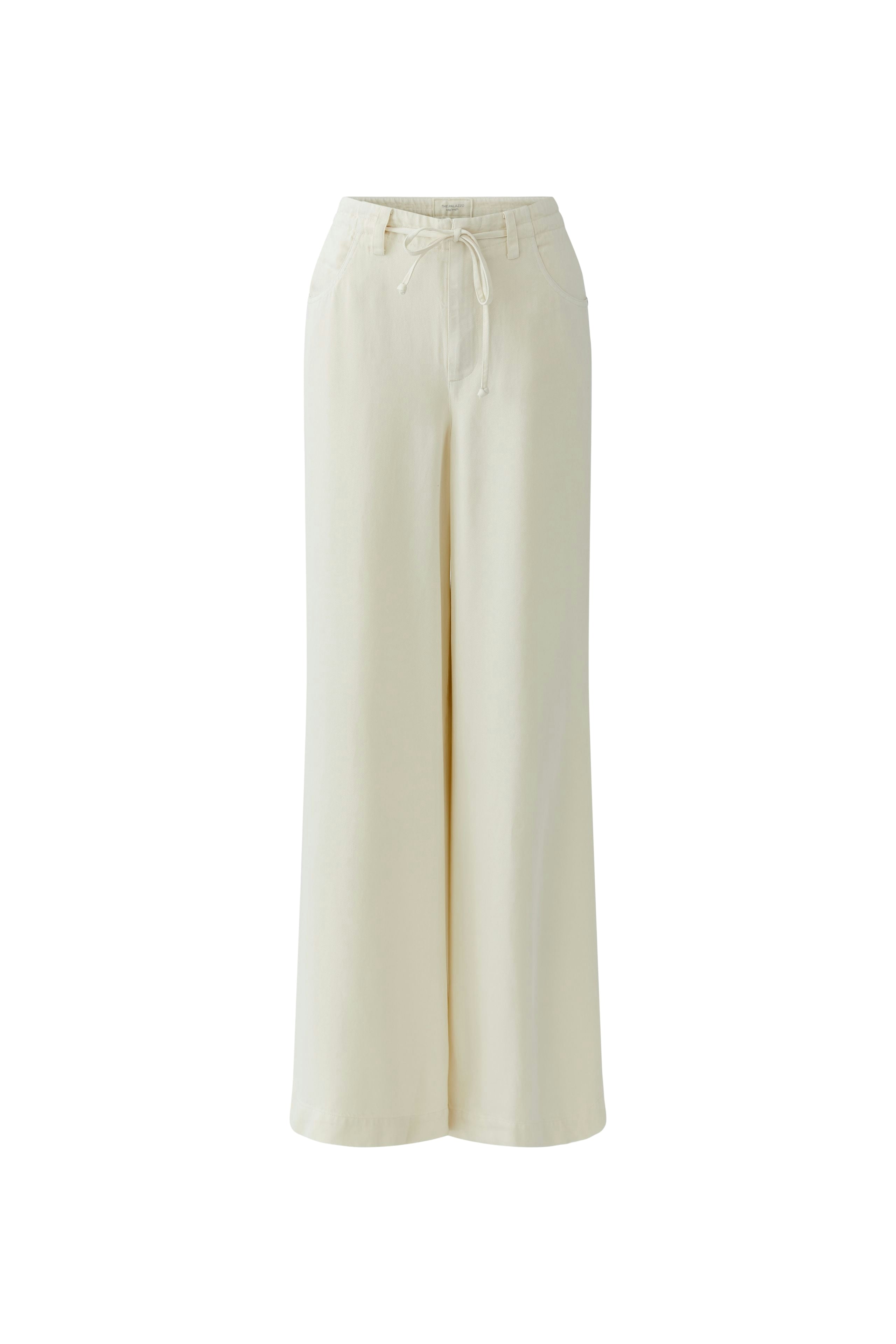 Off White Drawstring Trousers - 98292
