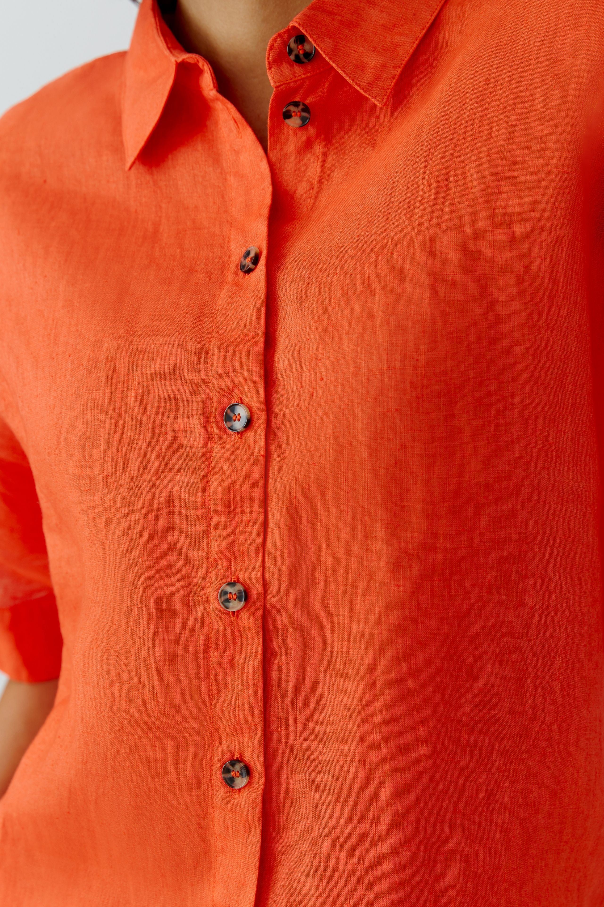 Pinciana Orange Linen Shirt - 97229