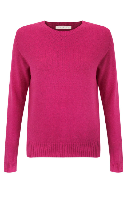 Prue Cerise Pink Semi Fitted Sweater