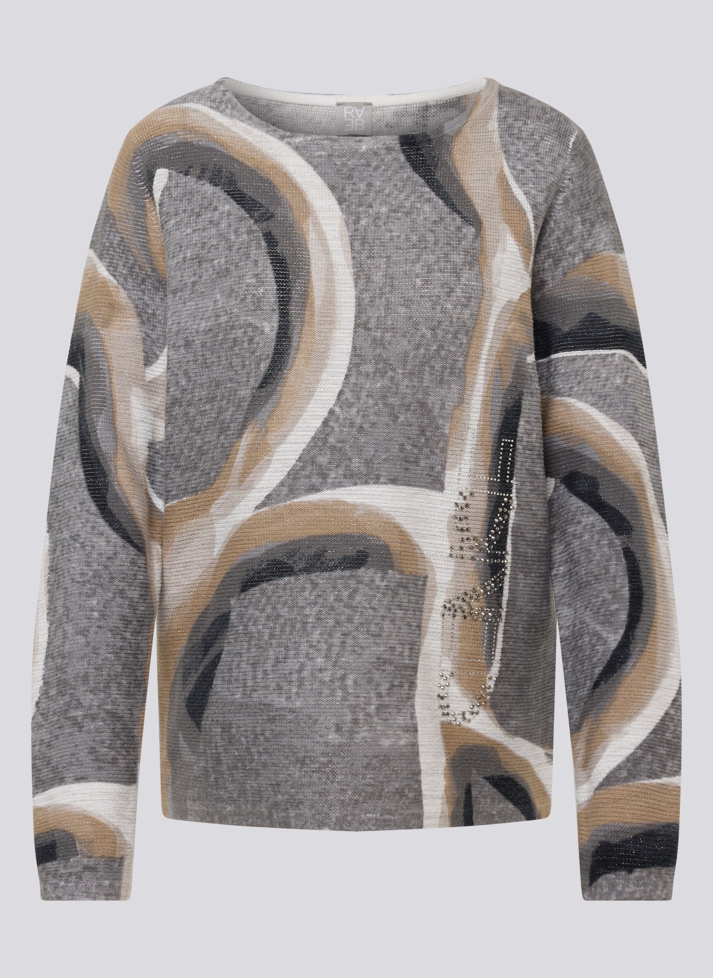 Flanell Swirl Design Sweater - 121628