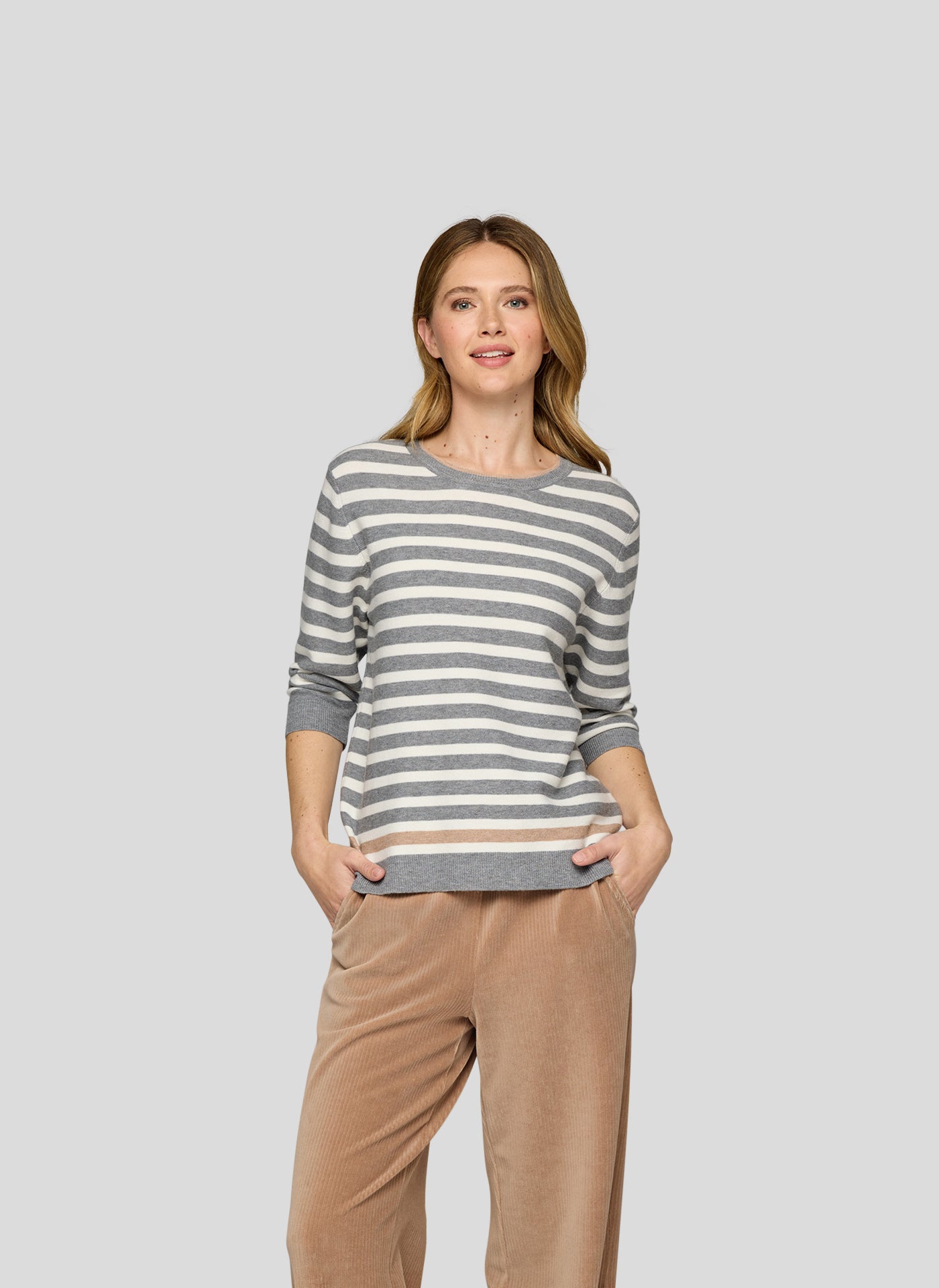 Flanell Stripe Sweater - 121634