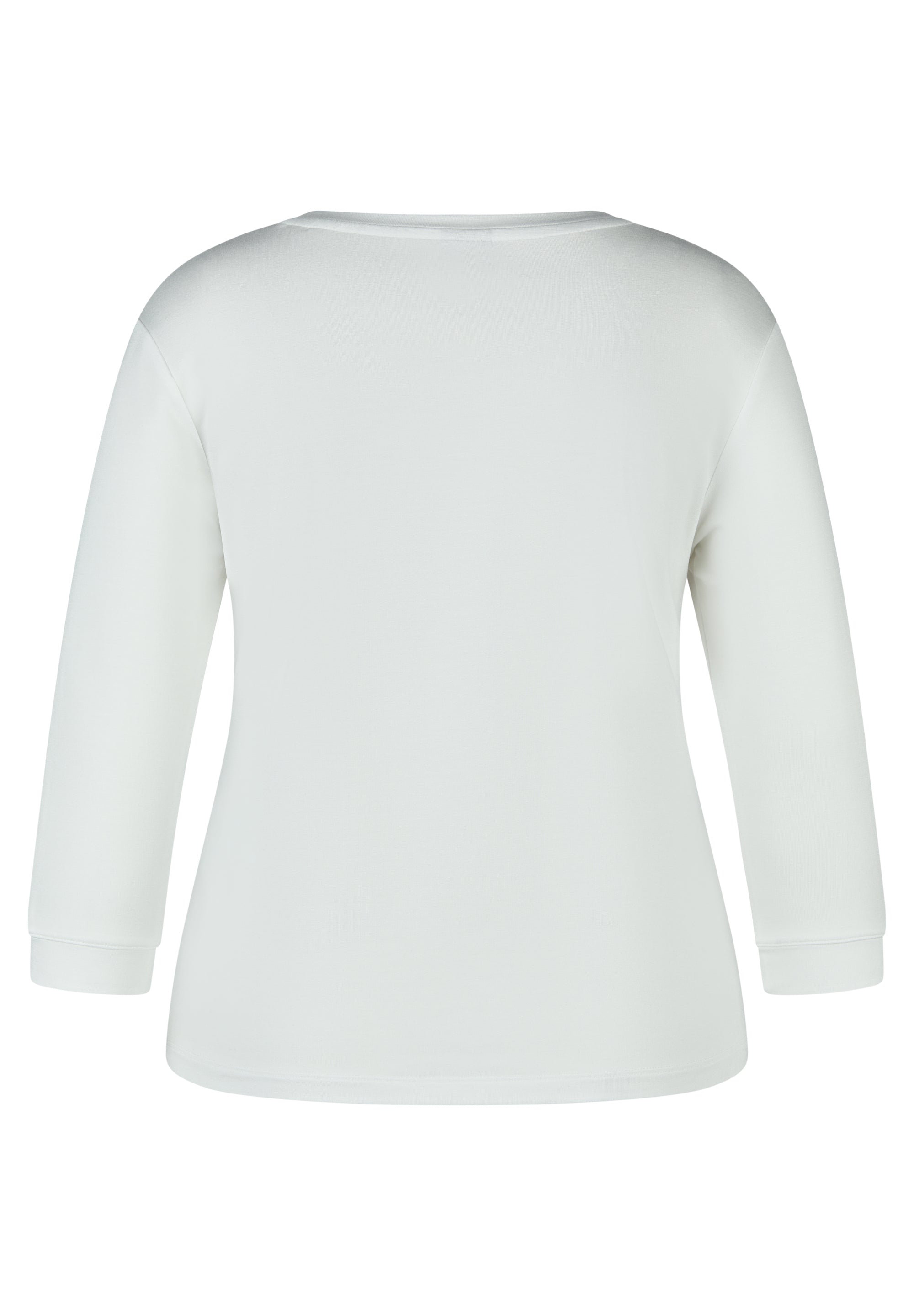 Off White Front Print Top - 221353