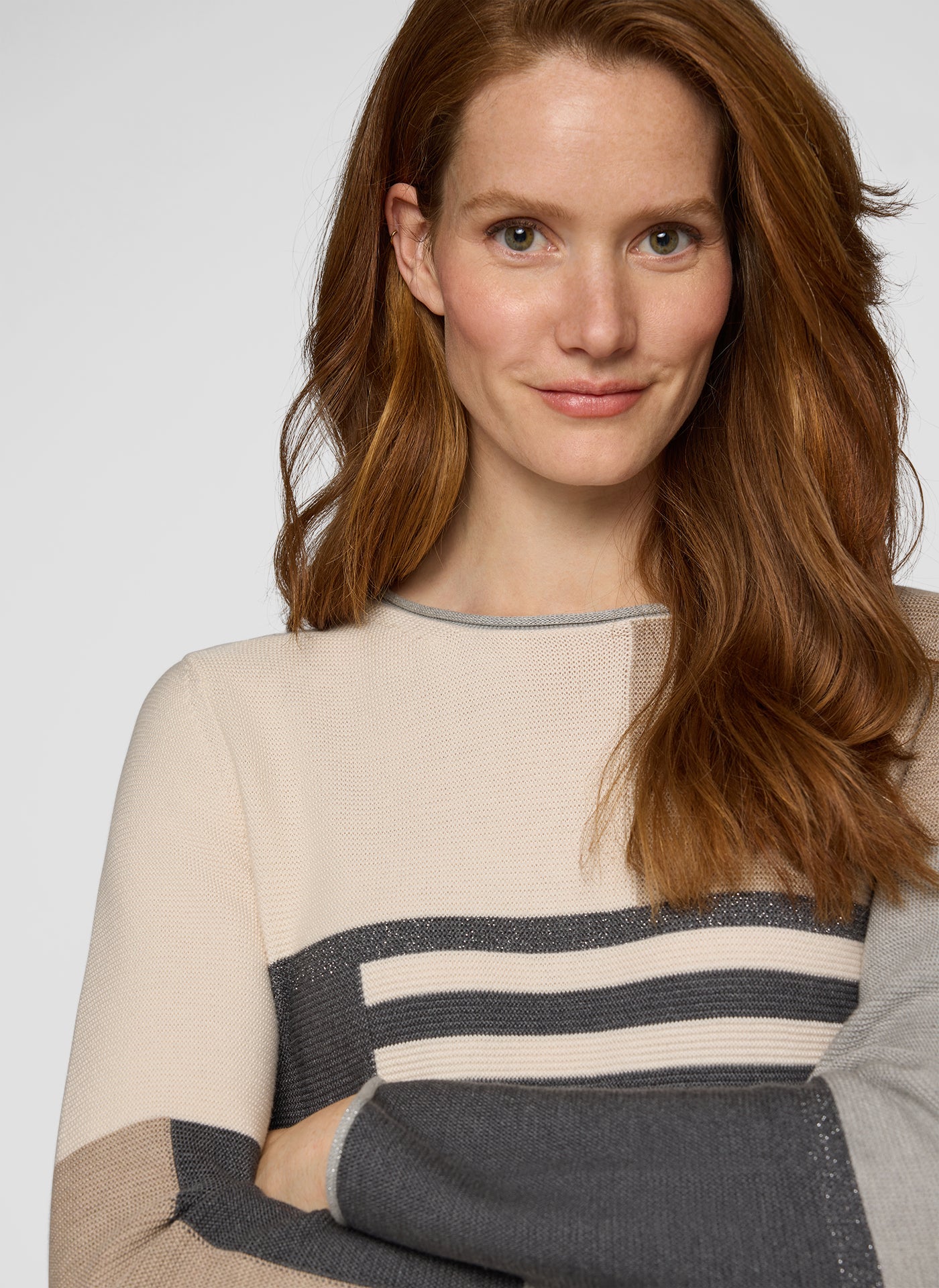 Macchiato Block Design Sweater - 121630