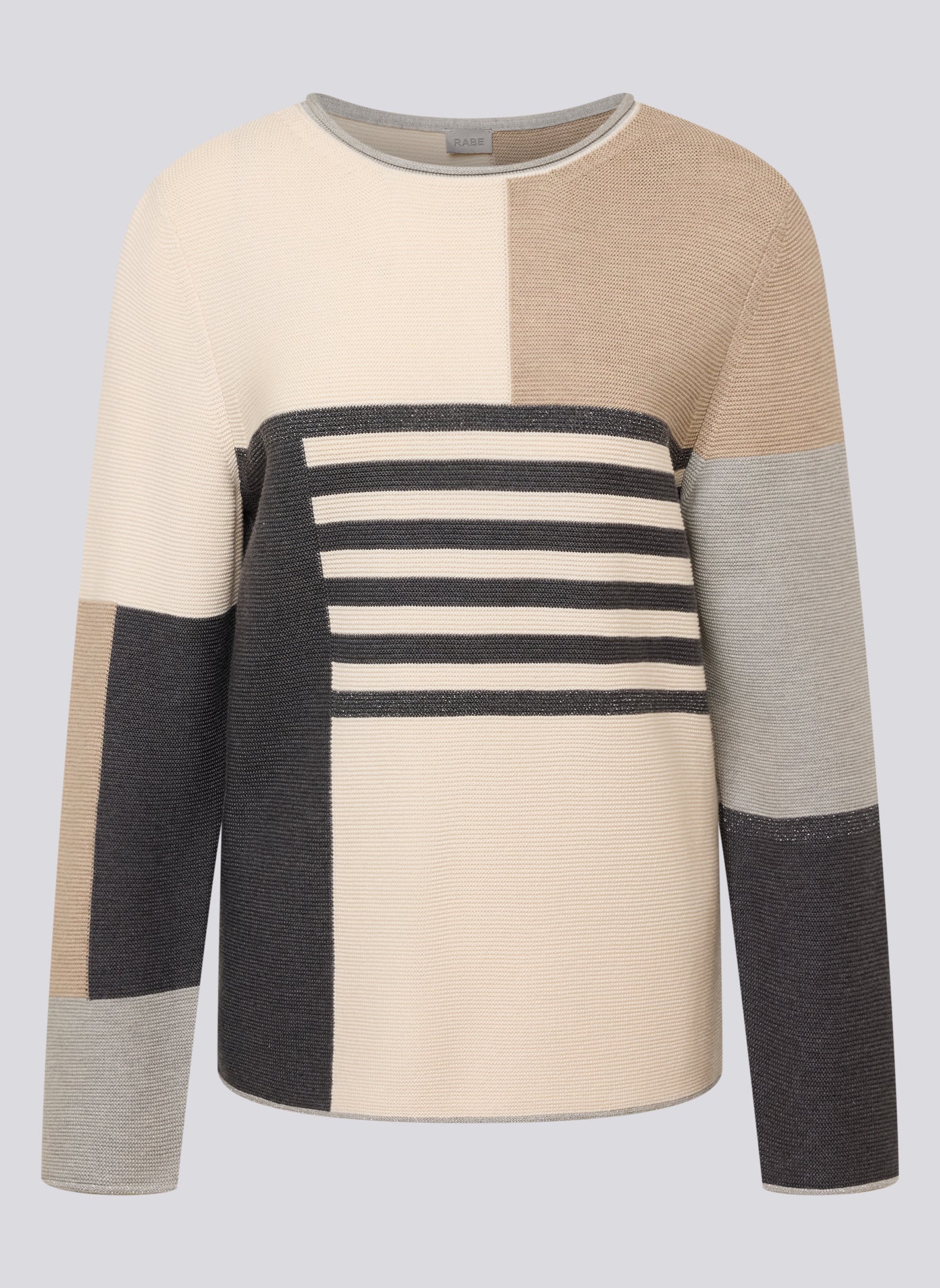 Macchiato Block Design Sweater - 121630