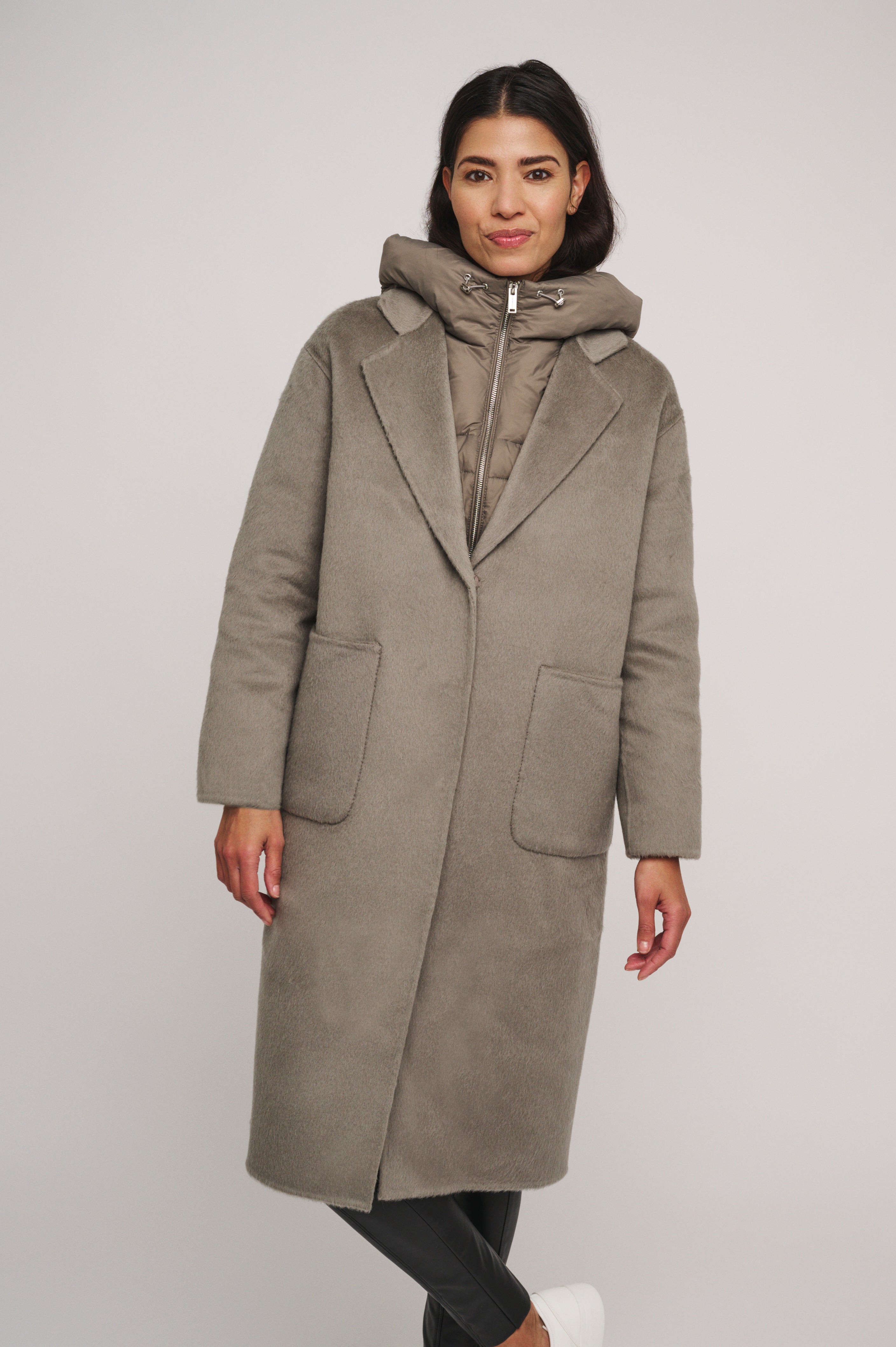 Shop Rino Pelle Reni 2 In 1 Wool Coat Vanity Fair