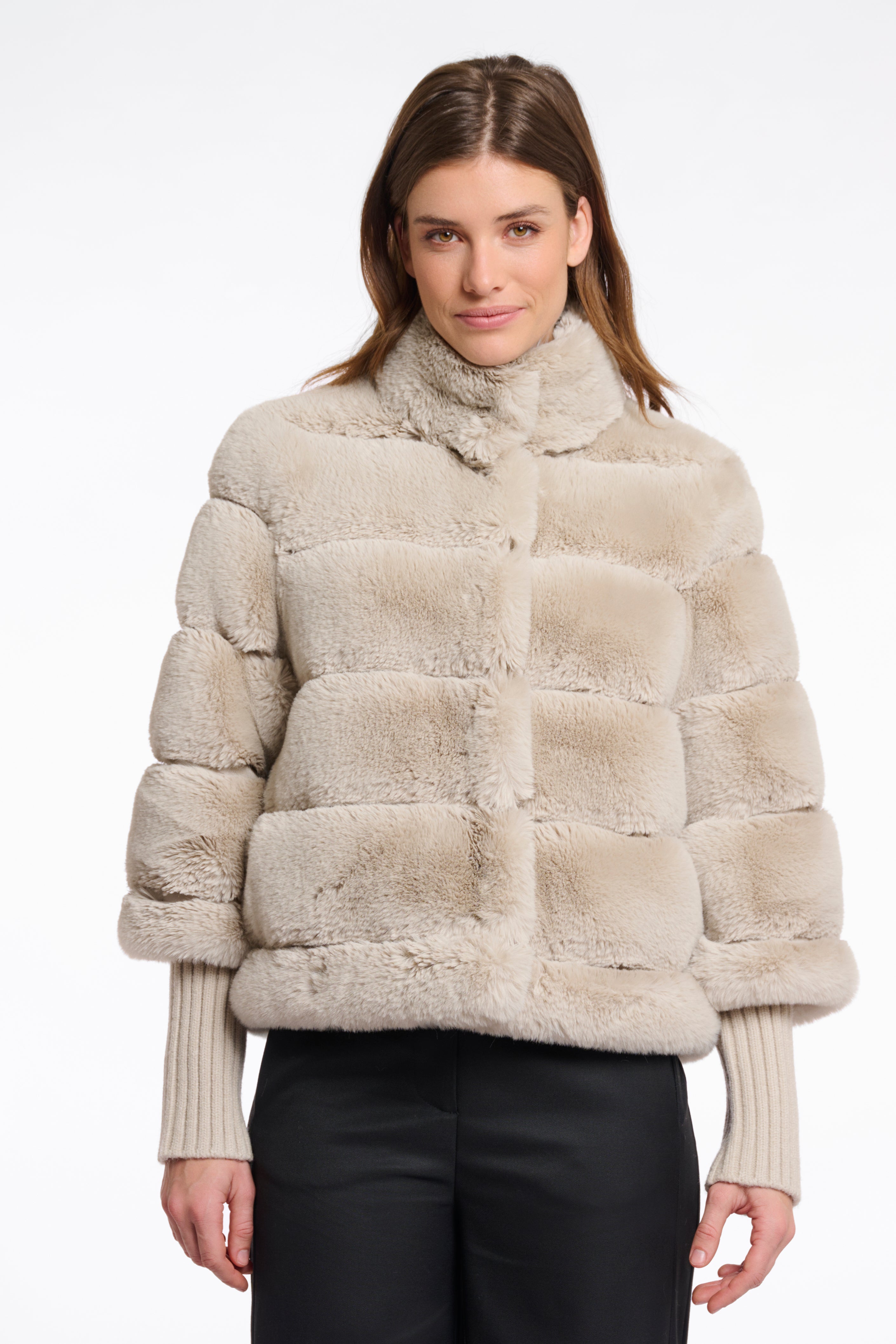 Feline Birch Faux Fur Jacket