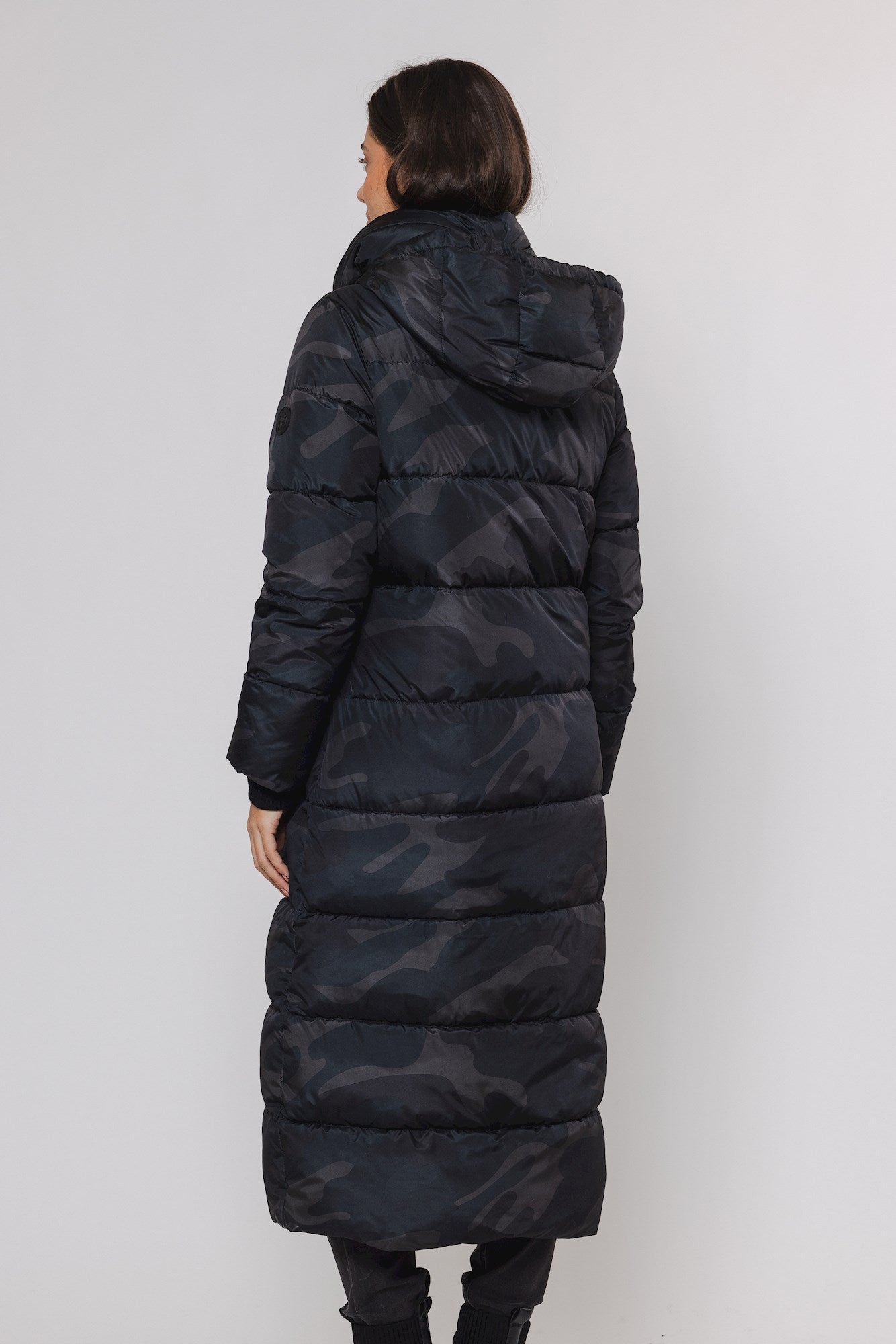 Roza Camo Hooded Coat