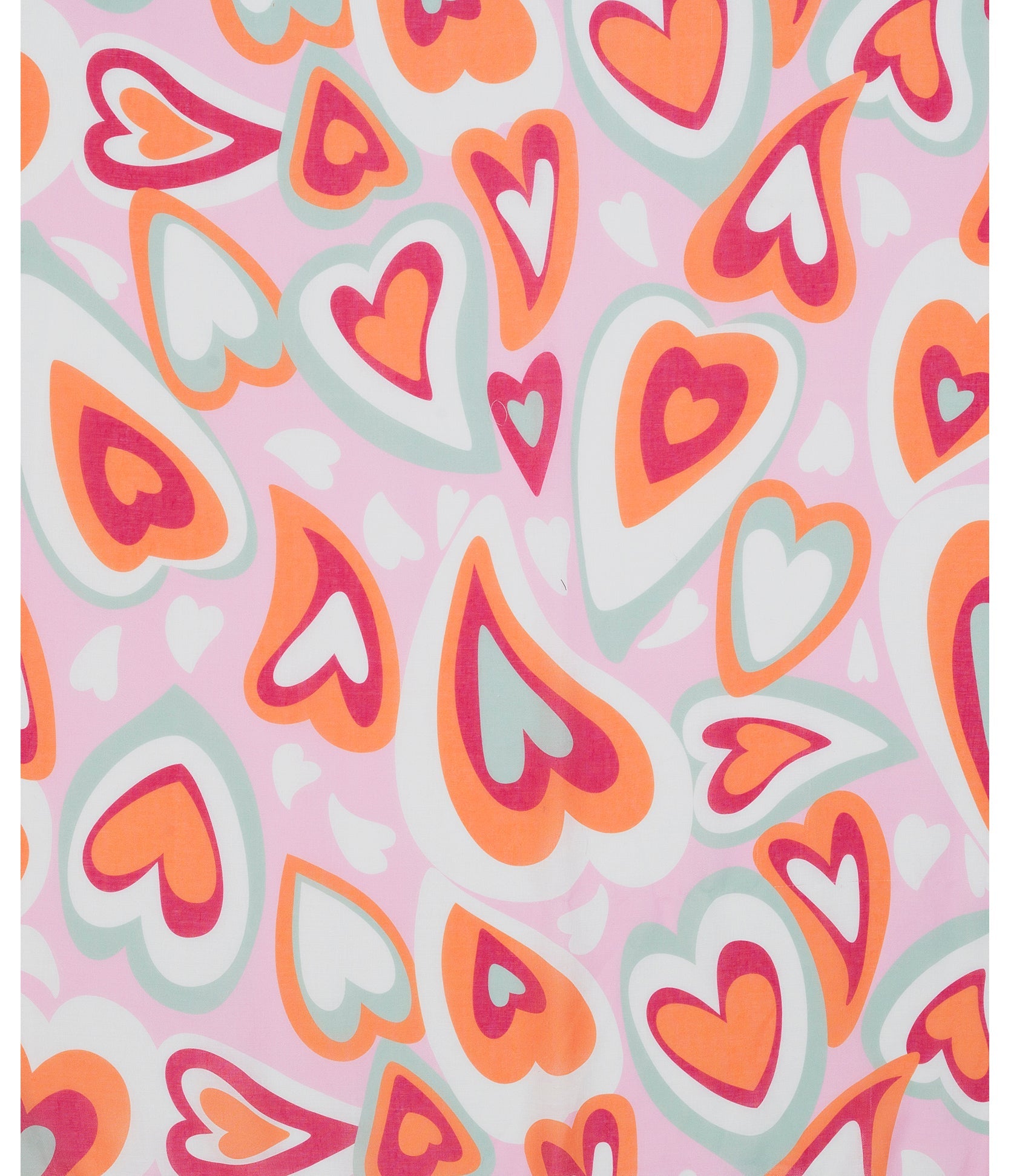 Pink/Grey Heart Print Scarf - SC1720