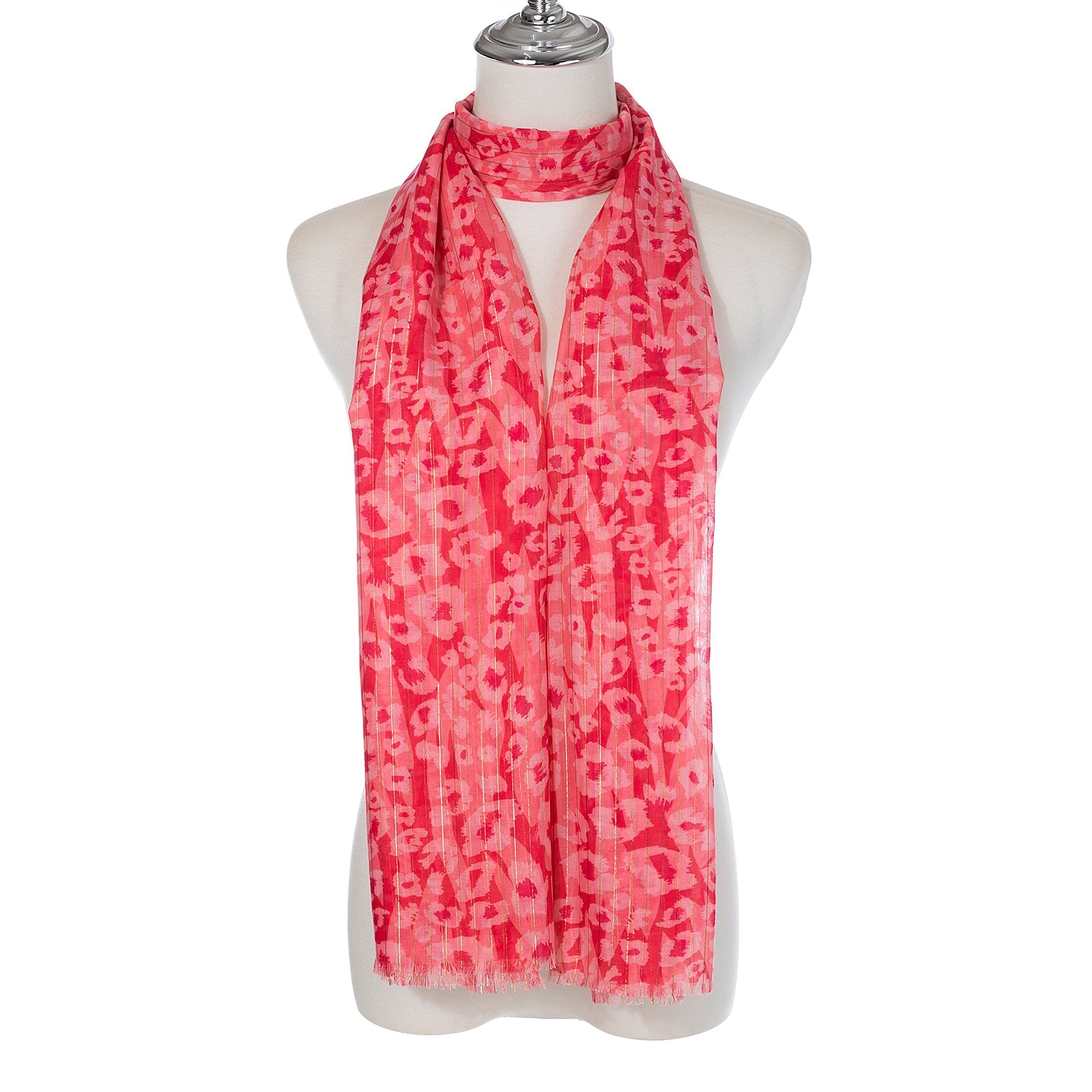 Red Animal Print Scarf - SC1749