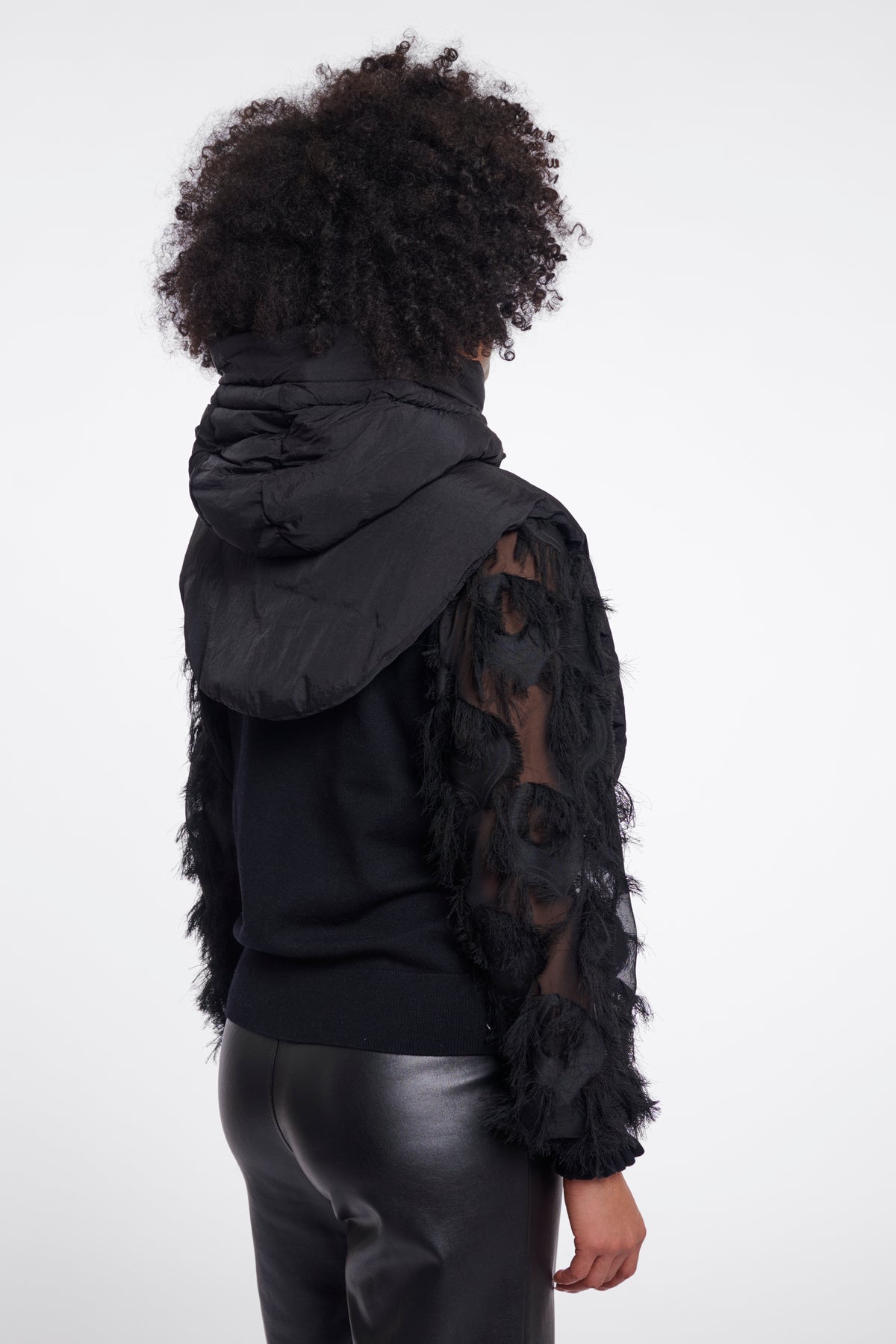 Tabita Black Padded Hood Bib - 7002612